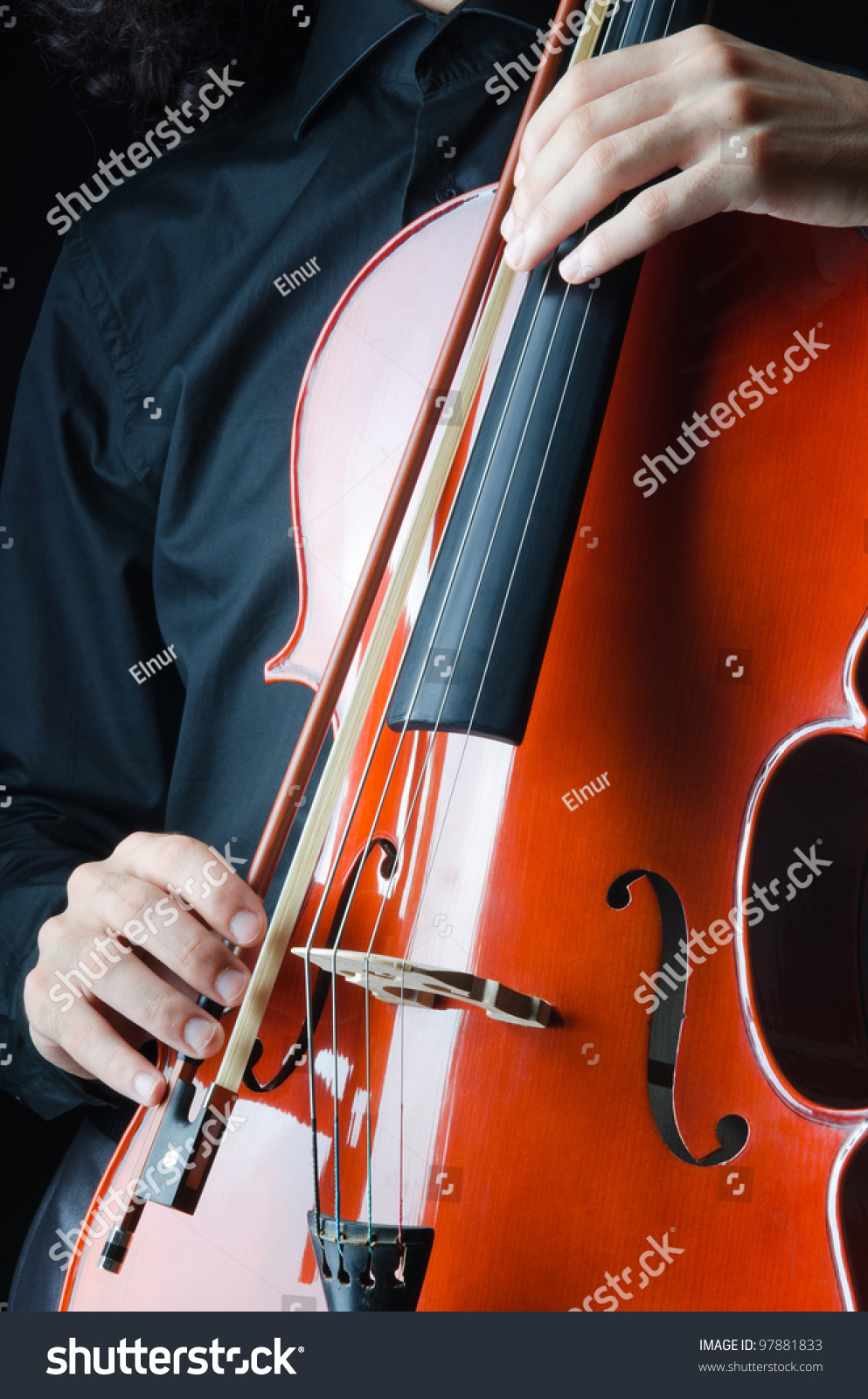 Man Playing Cello Stock Photo Shutterstock