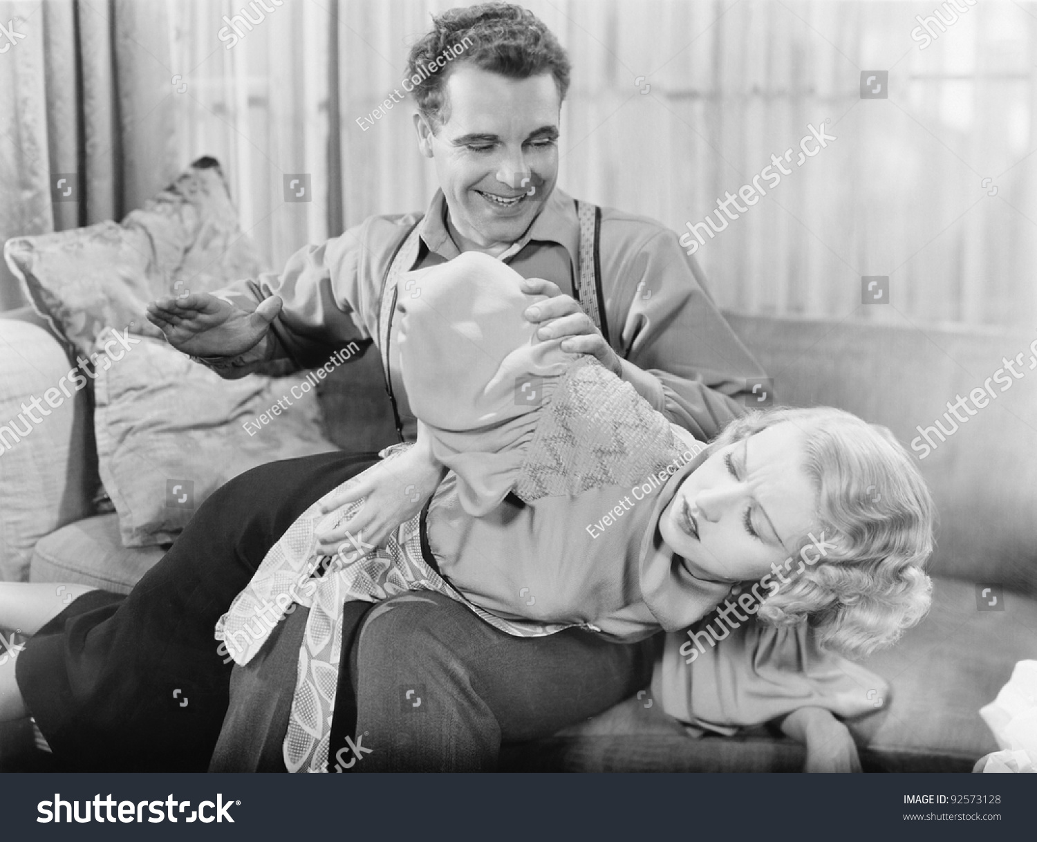 Spanking The Lady At The Door Man Spanking A Woman Stock Photo 92573128 : Shutterstock