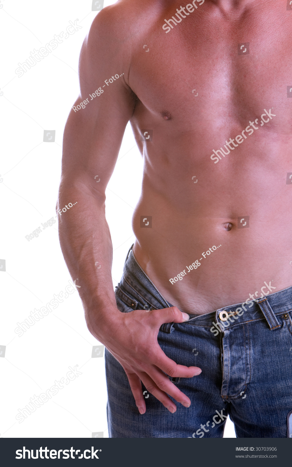Man With Free Upper Part Of The Body (Left Side) Stock Photo 30703906