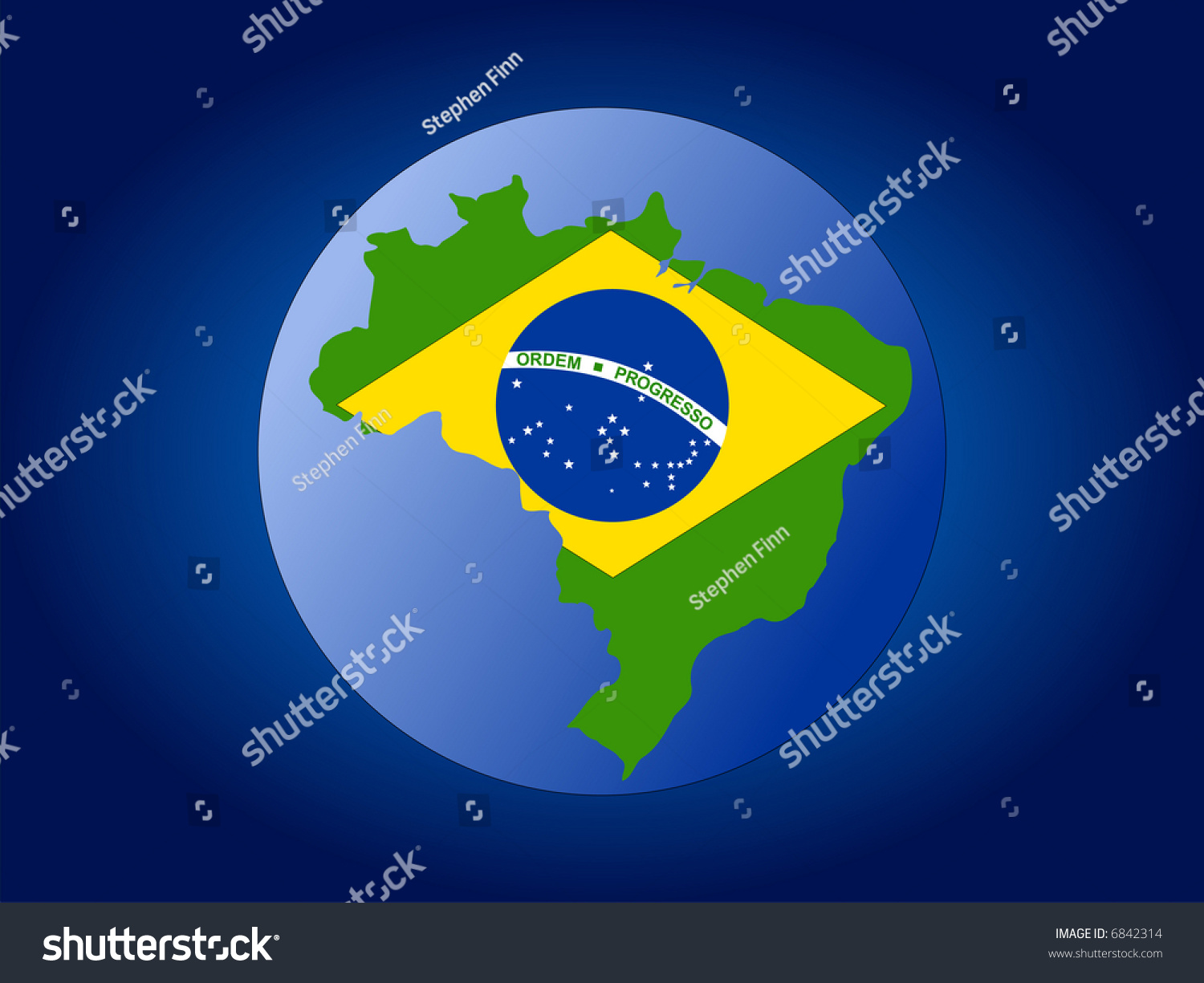 Map And Flag Of Brazil Globe Illustration Jpg - 6842314 ...