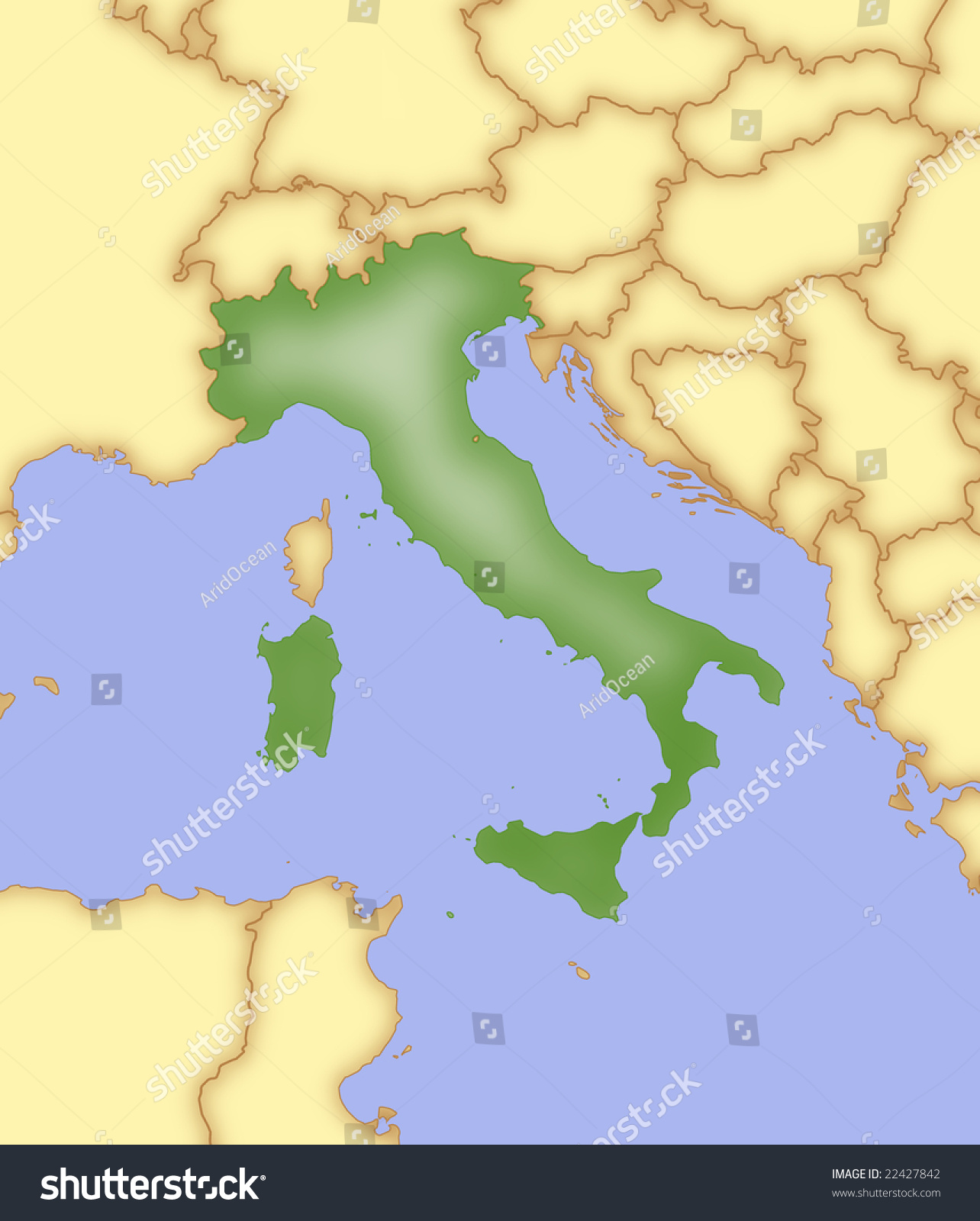 map of italy and surrounding countries map of italy with borders of surrounding countries stock map of italy and surrounding countries map of italy with borders of surrounding countries stock