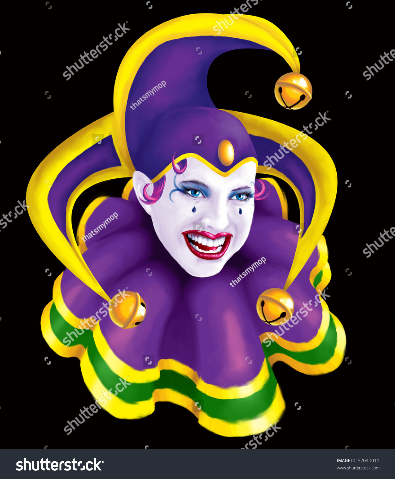 mardi gras jester makeup