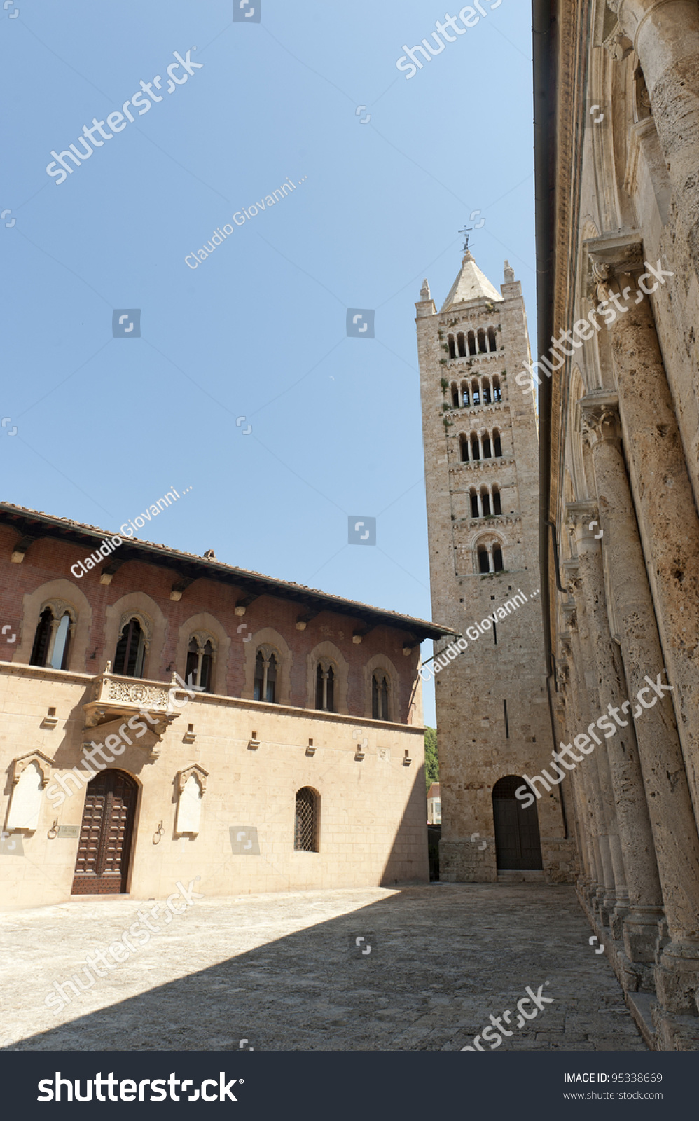 Massa Marittima Grosseto Tuscany Italy the medieval cathedral Massa Marittima Grosseto Tuscany Italy the medieval cathedral