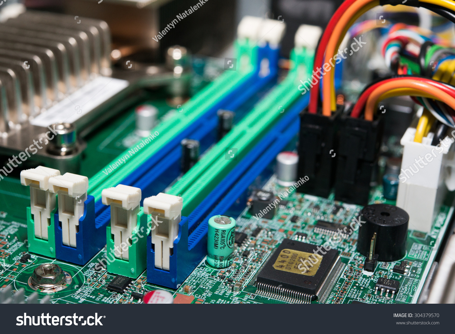 Memory slots on motherboard
