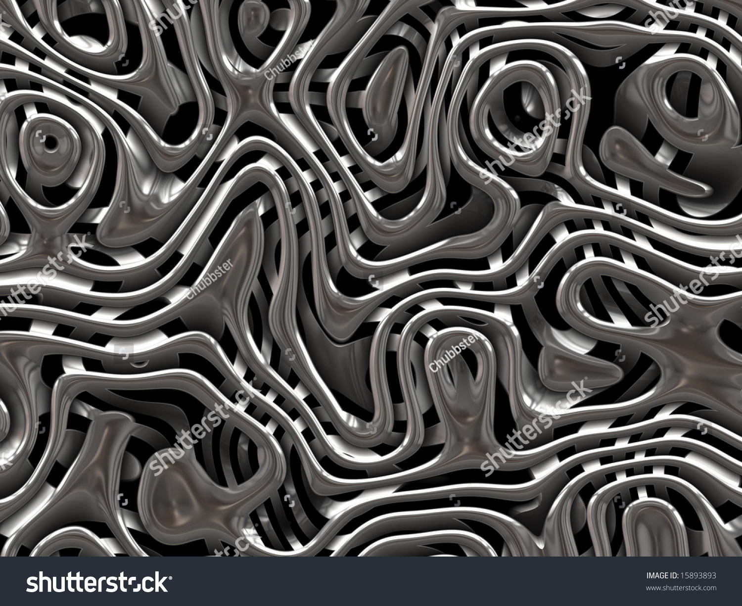 Metalic Metal Swirl On Black Background Stock Photo 15893893 : Shutterstock