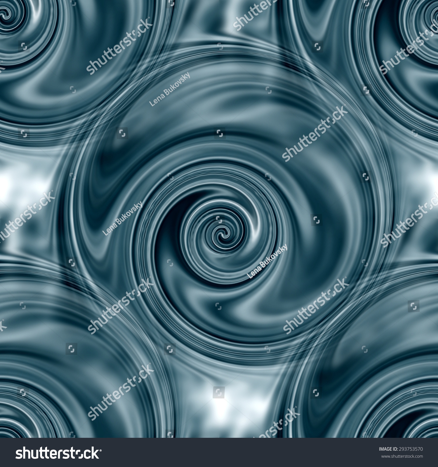 Metallic Swirls, Seamless Pattern, Modern Background Stock Photo