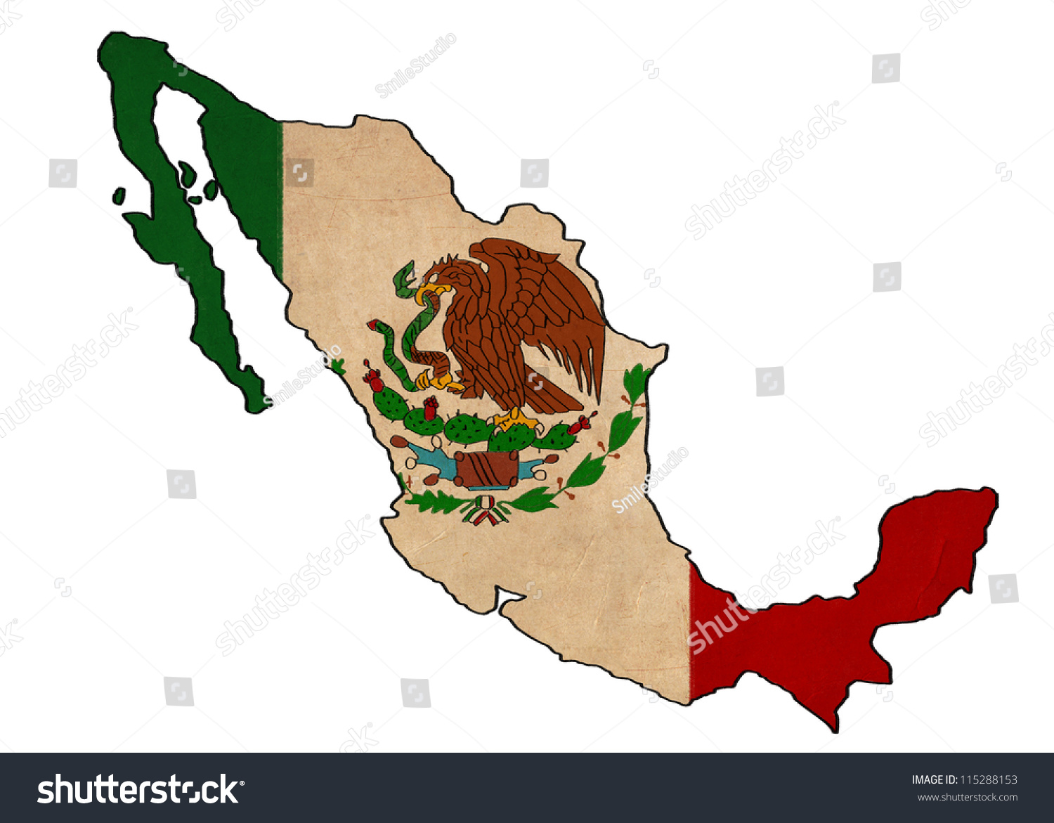 clipart map of mexico - photo #28