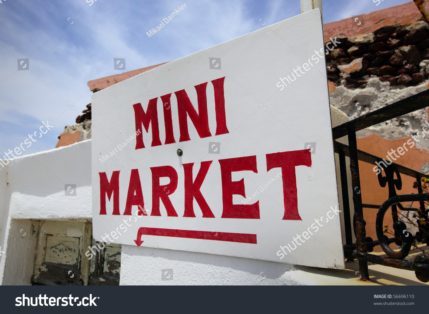 Mini Market Sign Stock Photo 56696110 Shutterstock