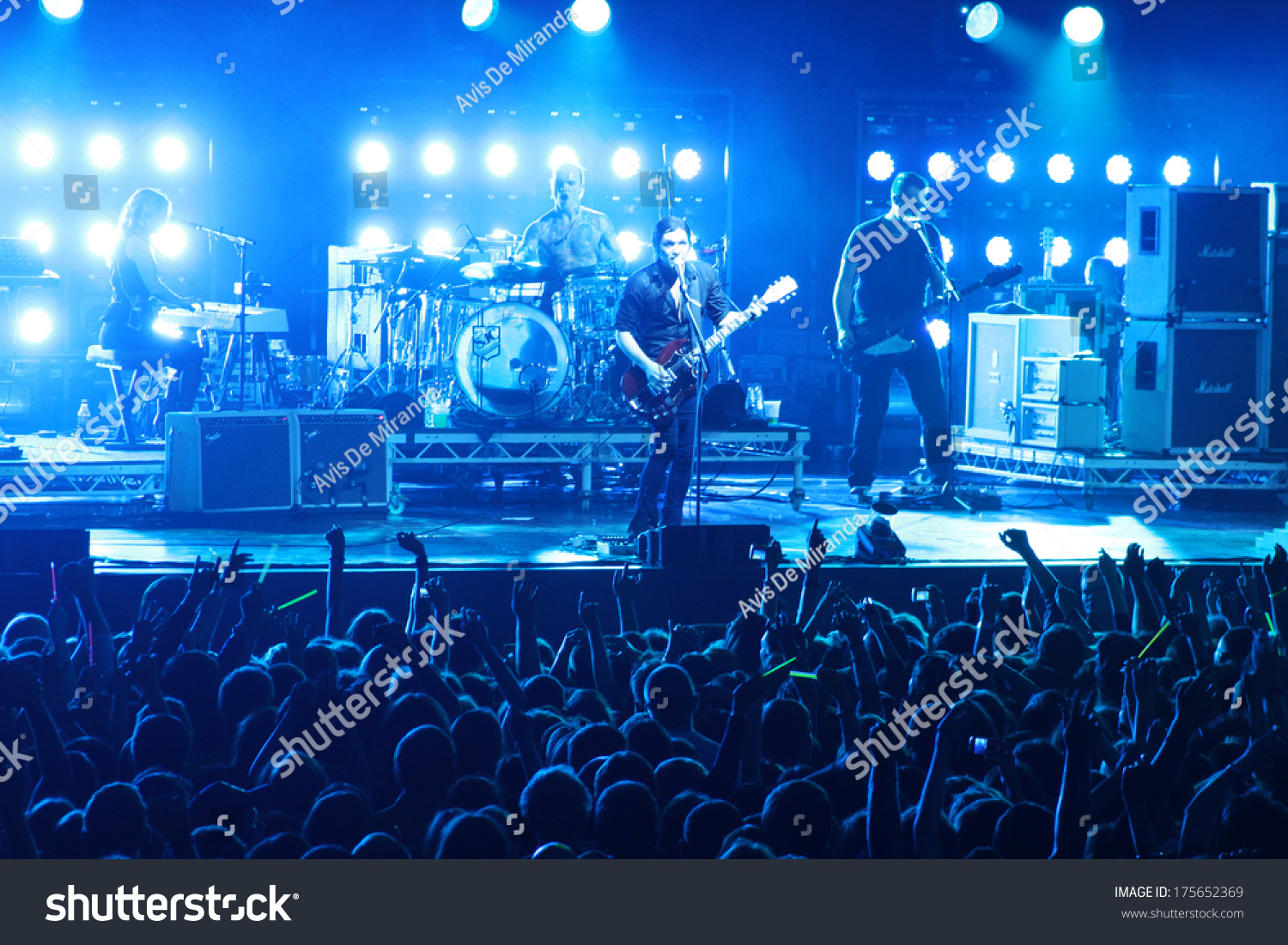 Minsk, Belarus - Sept 22: Rock Band Placebo And Brian Molko In Concert