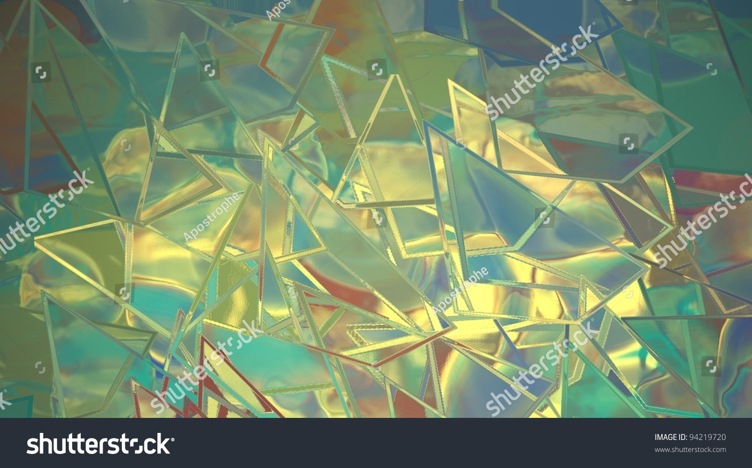 Modern Art Illustration Abstract Shattered Glass Stock Illustration 94219720 Shutterstock