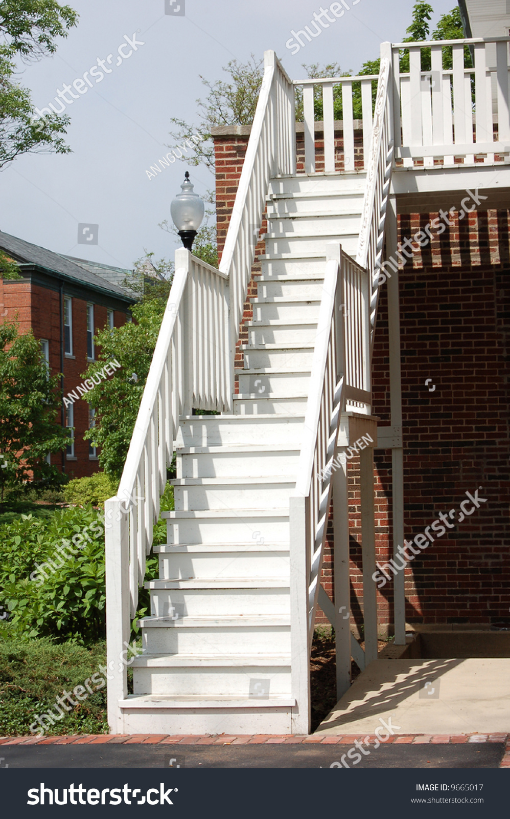 Modern Exterior Stair Stock Photo 9665017 : Shutterstock