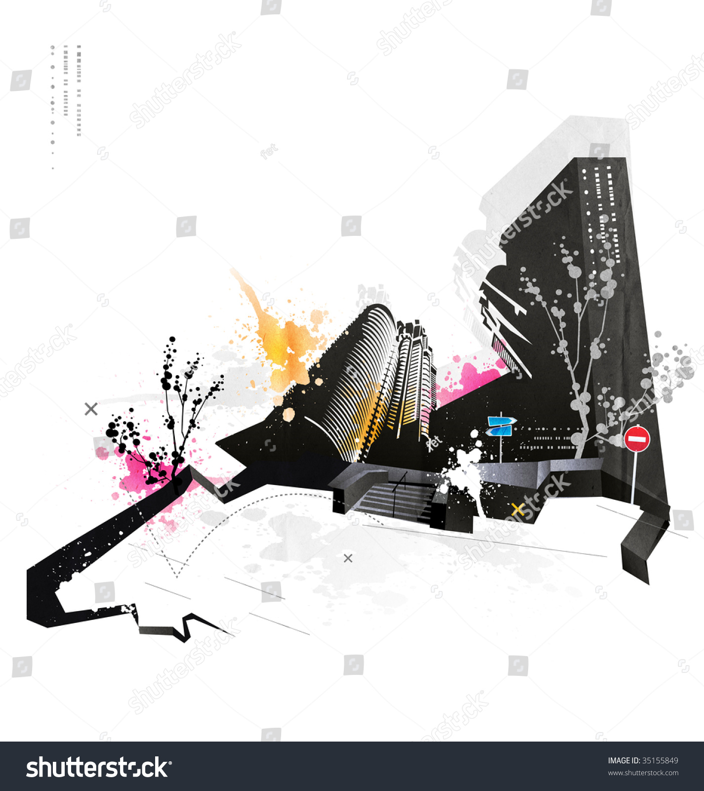 Modern Grunge Urban Graphic Design Stock Photo 35155849 Shutterstock