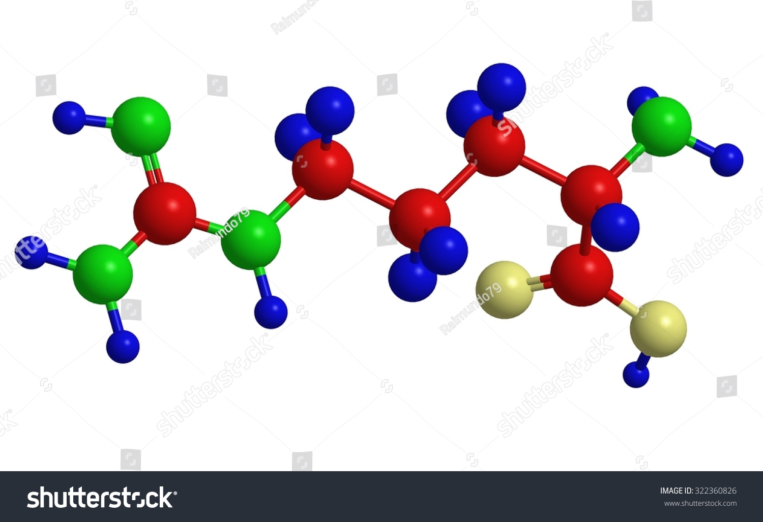 Molecular Structure Arginine Arginine Important Natural Stock 6886