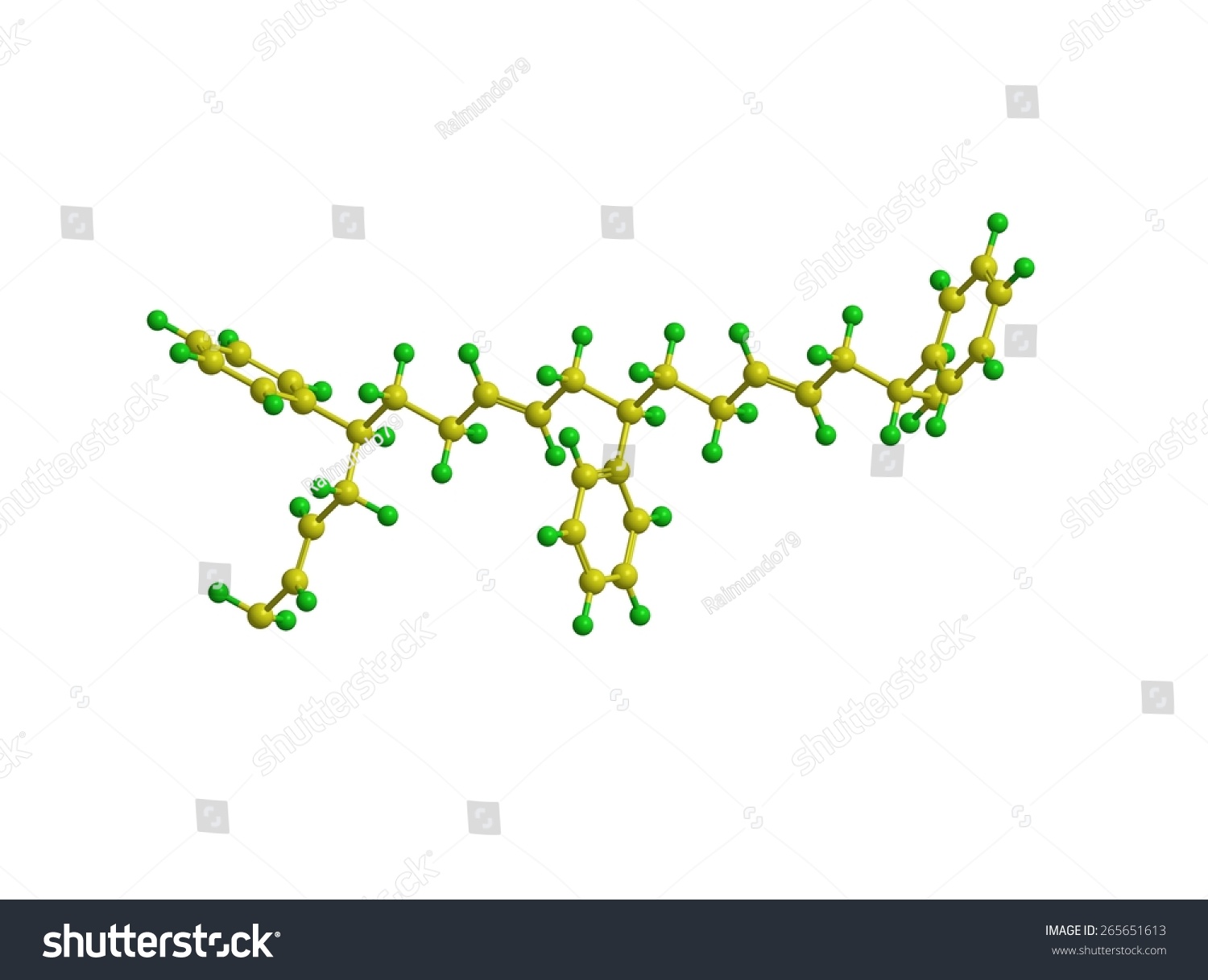 Molecular Structure Styrene Butadiene Rubber Sbr Stock Illustration