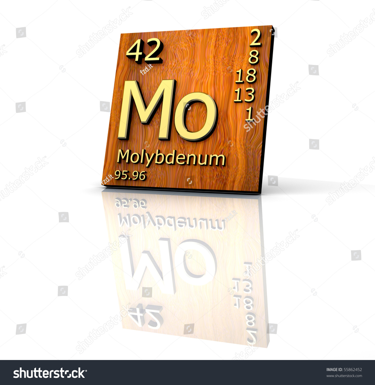 Molybdenum Form Periodic Table Elements Wood Shutterstock