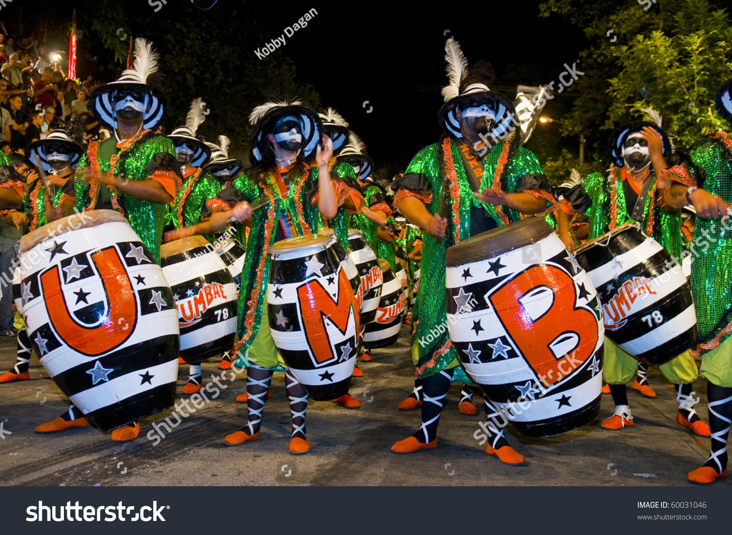 Montevideo, Uruguay - January 31: Costumed Carnival Participants In The