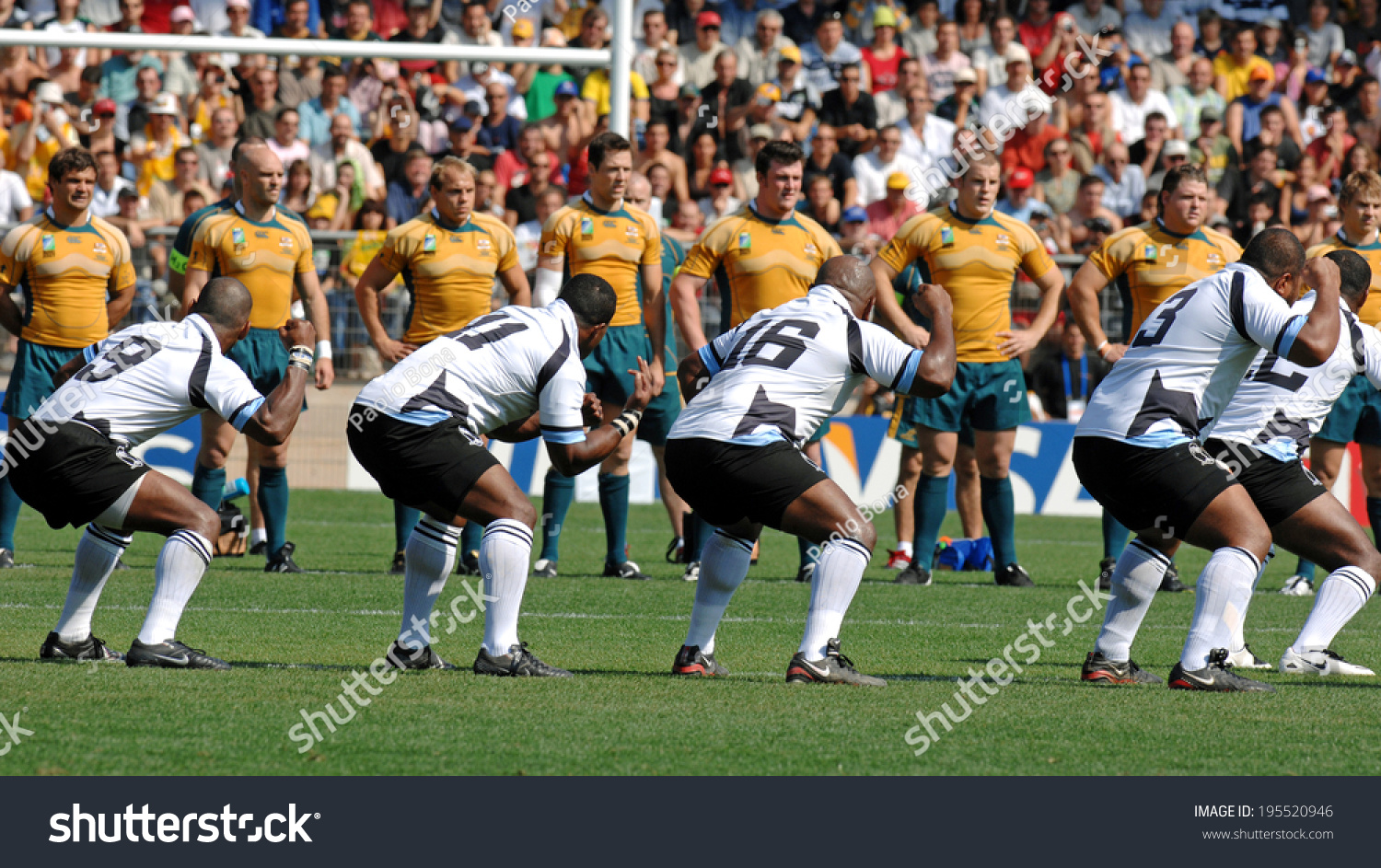 Montpellier, France-September 23, 2007: Fijian Rugby 