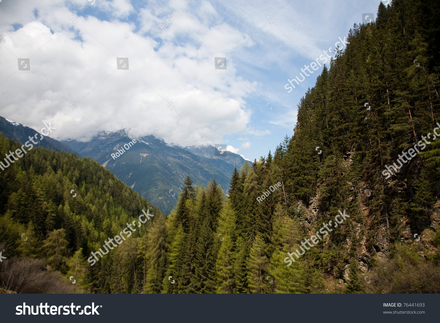 Mountain Peak View Stock Photo 76441693 : Shutterstock