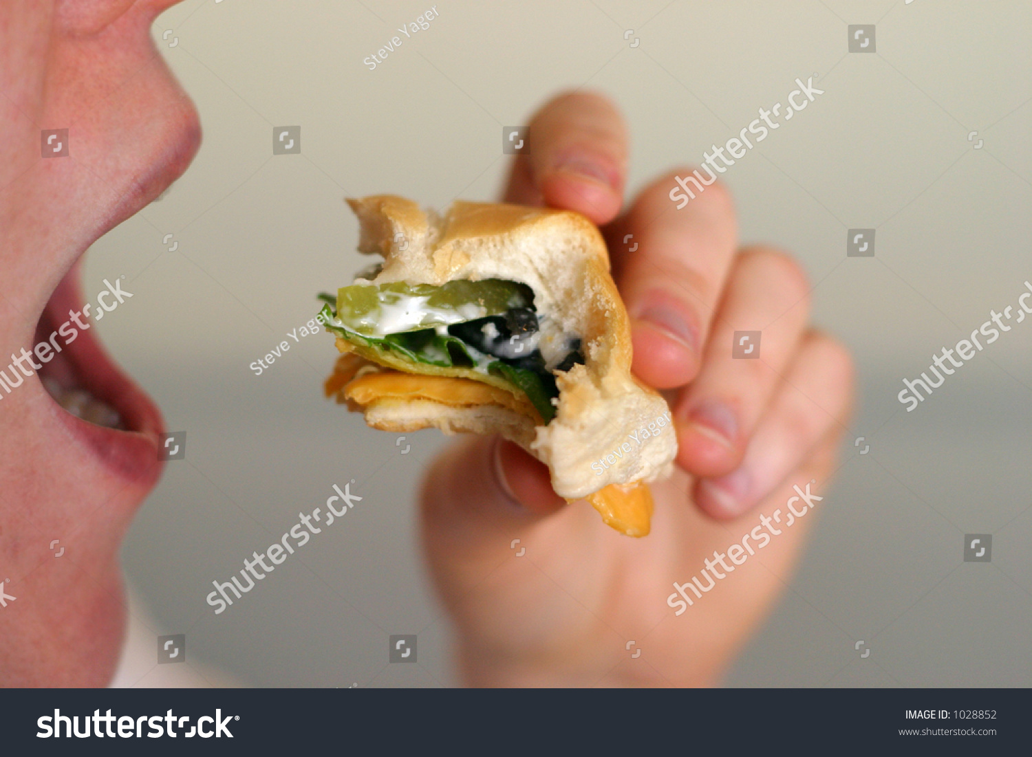 Mouth About To Take Bite Stock Photo 1028852 : Shutterstock