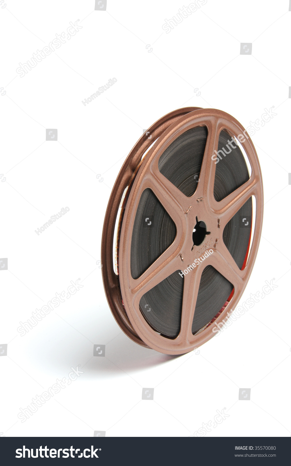 Movie Film Reel On White Background Stock Photo 35570080 : Shutterstock
