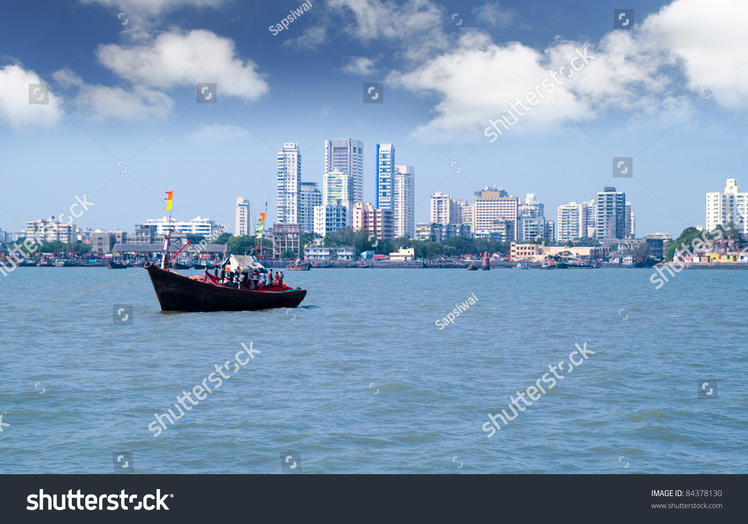 Mumbai Capital Of India Skyline Scene Stock Photo 84378130 Shutterstock