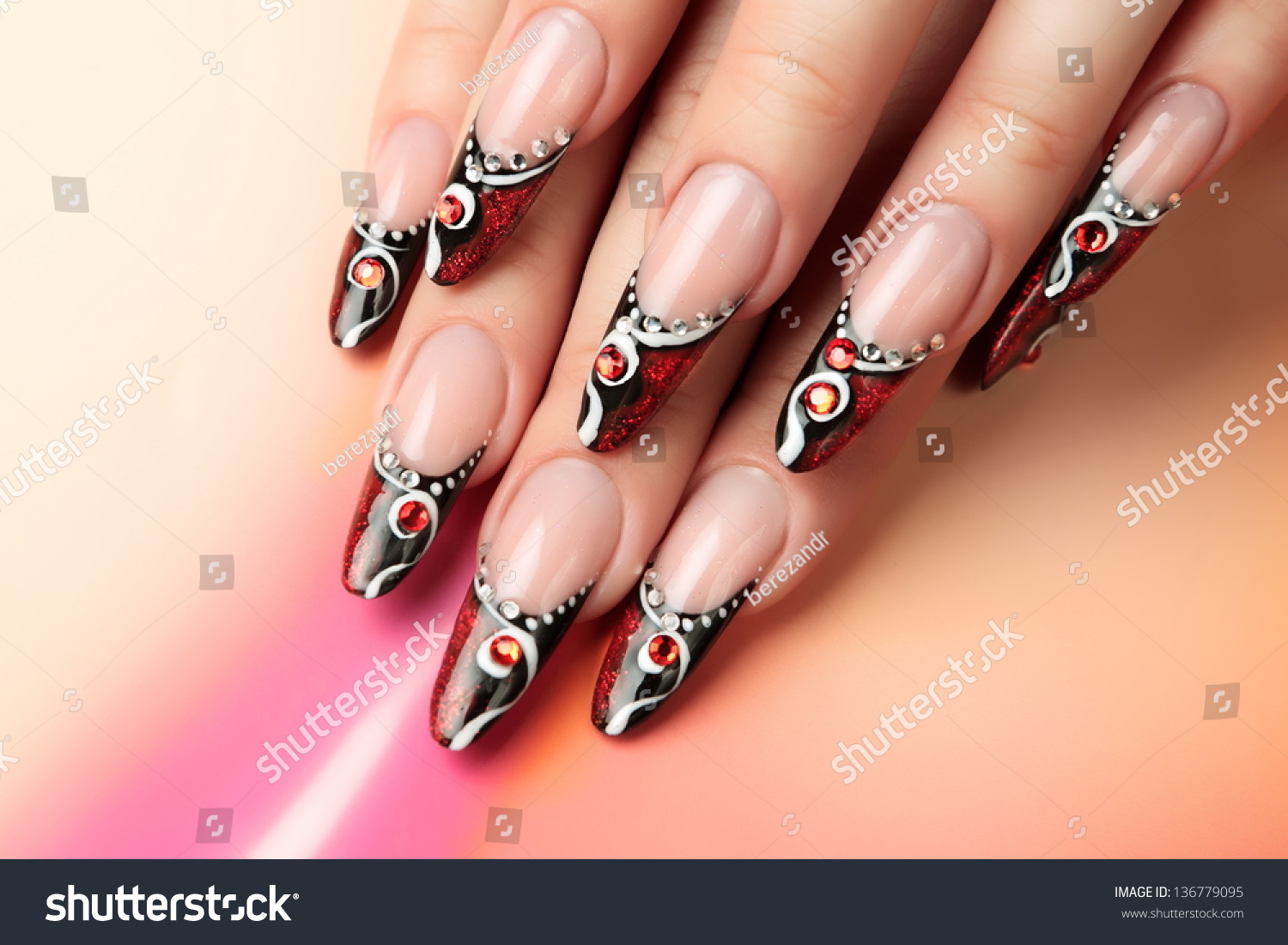 Nail Art Design Stock Photo 136779095 - Shutterstock