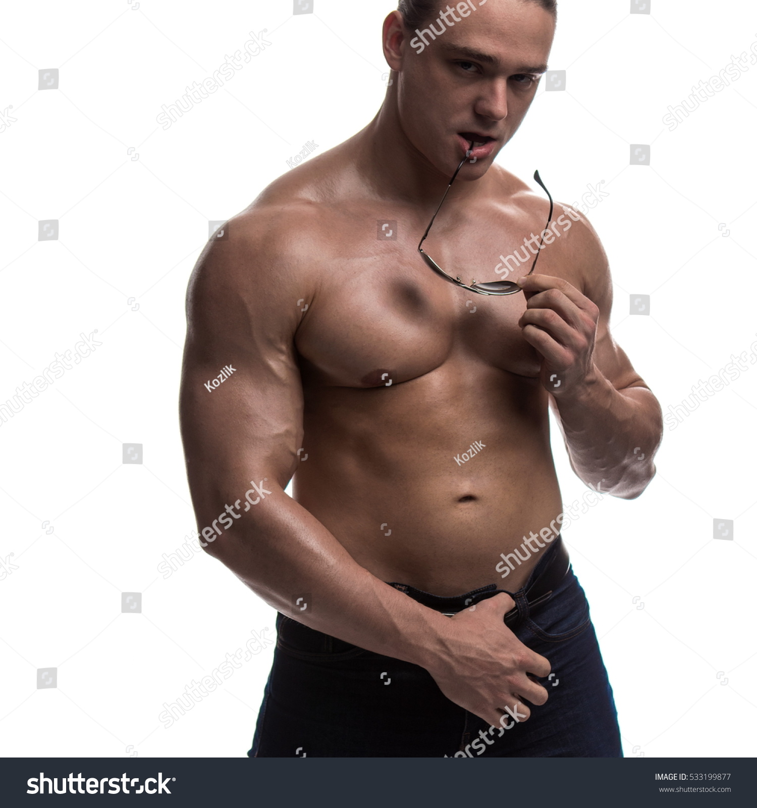 Naked Torso Male Bodybuilder Athlete StudioẢnh có sẵn Shutterstock