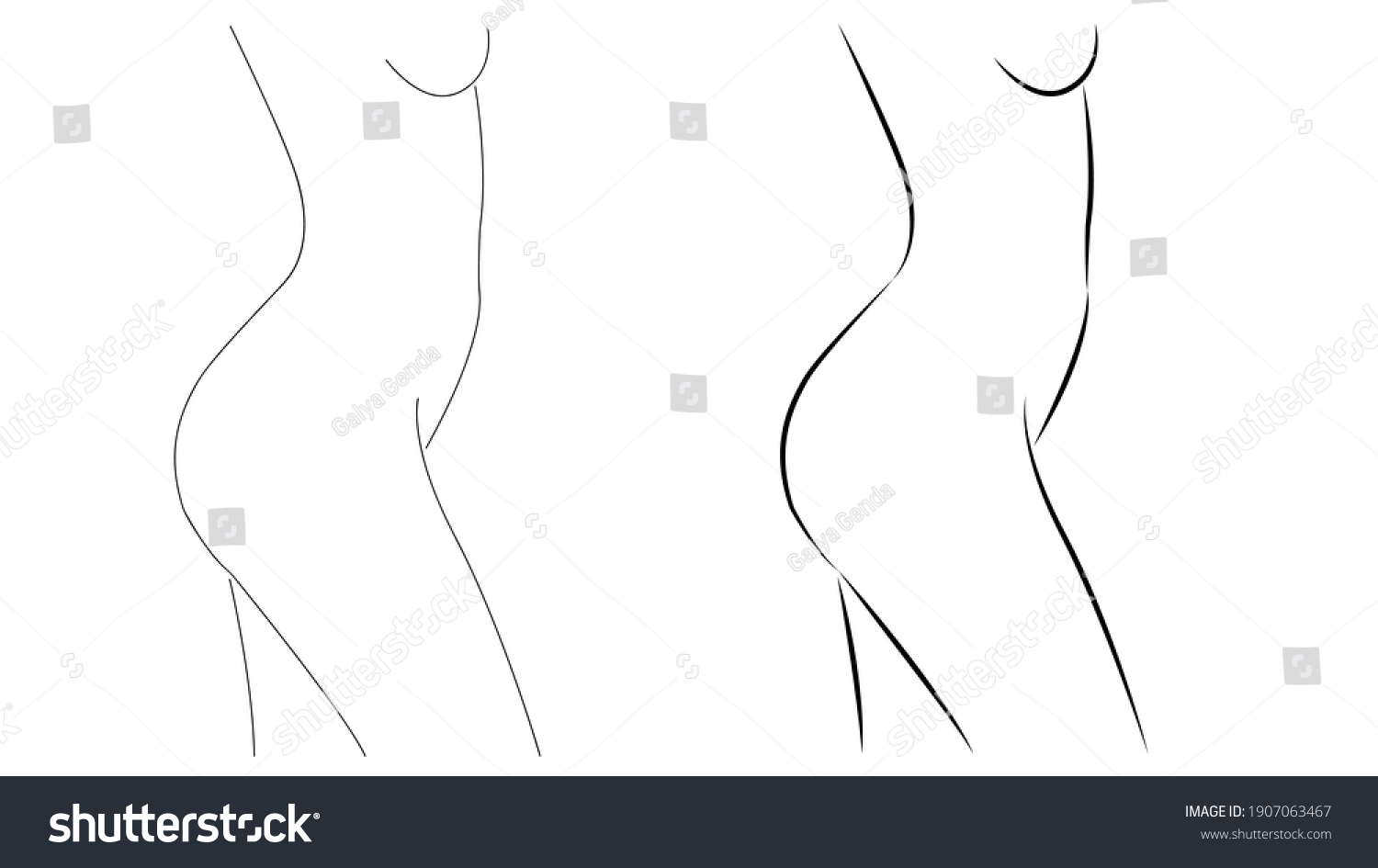 Naked Woman Poses Outline Silhouette Sexiz Pix