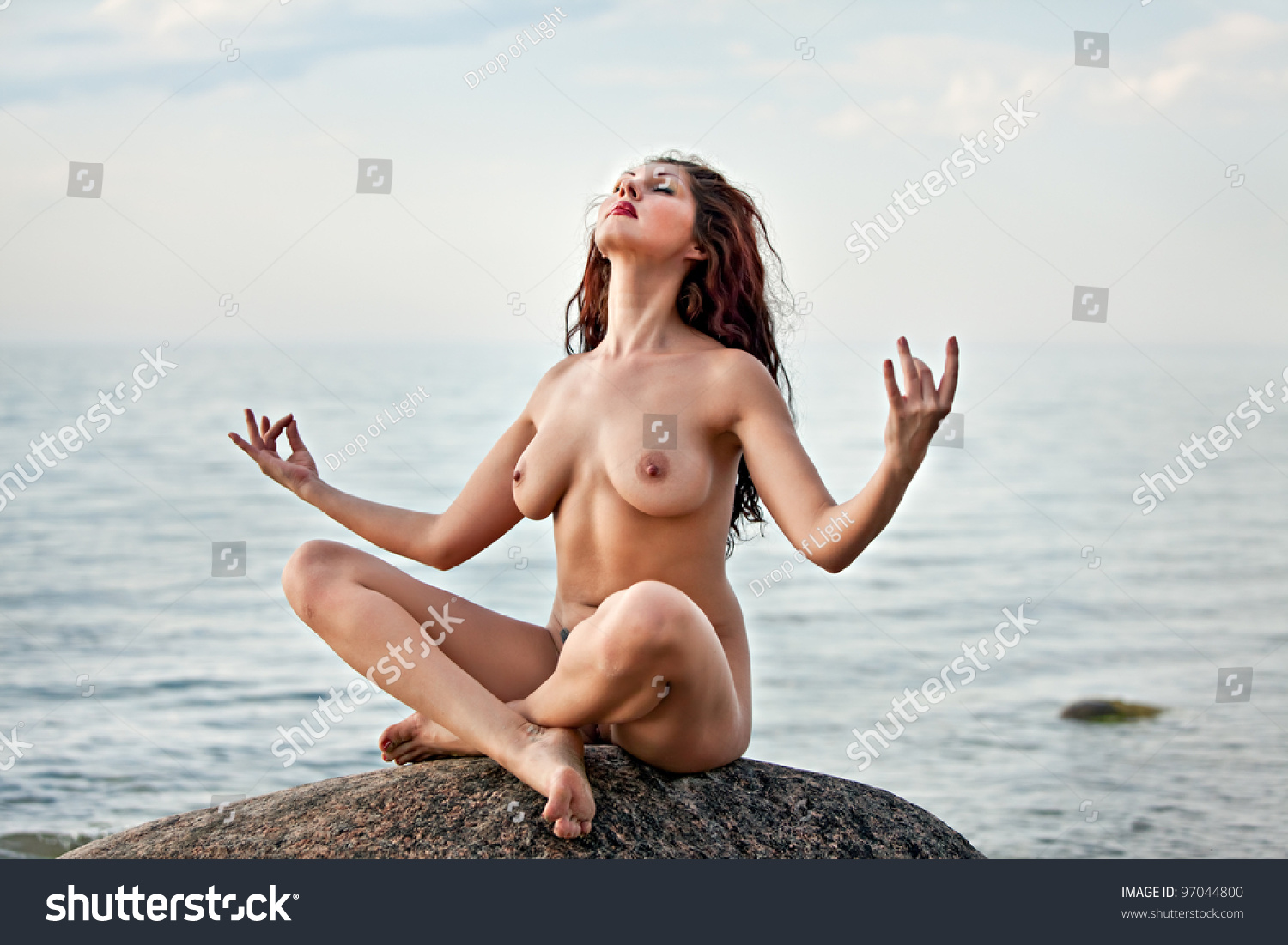 Big Busted Nude Yoga 45