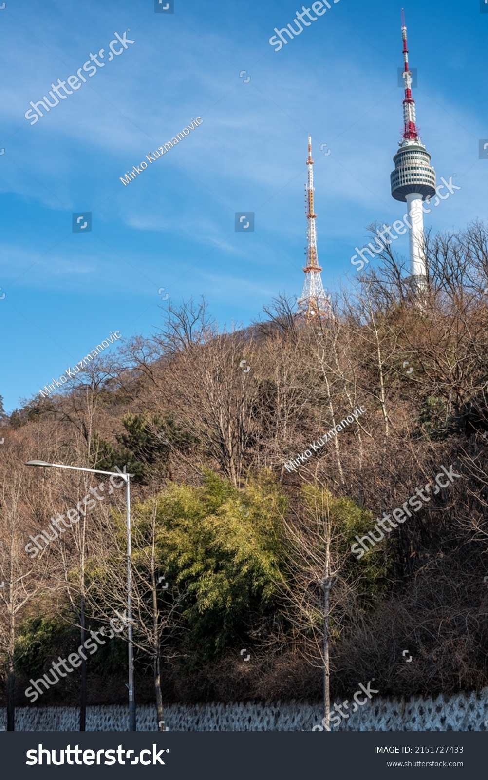 Namsan Tower Yongsan Seoul South Korea Stock Photo