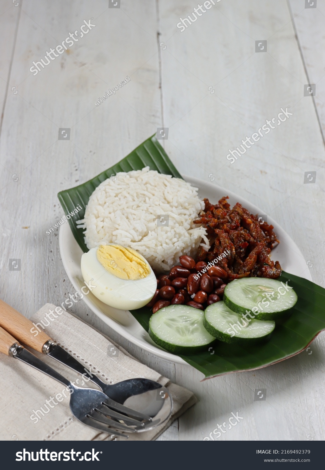 Nasi Lemak Traditional Malay Curry Paste Stock Photo 2169492379