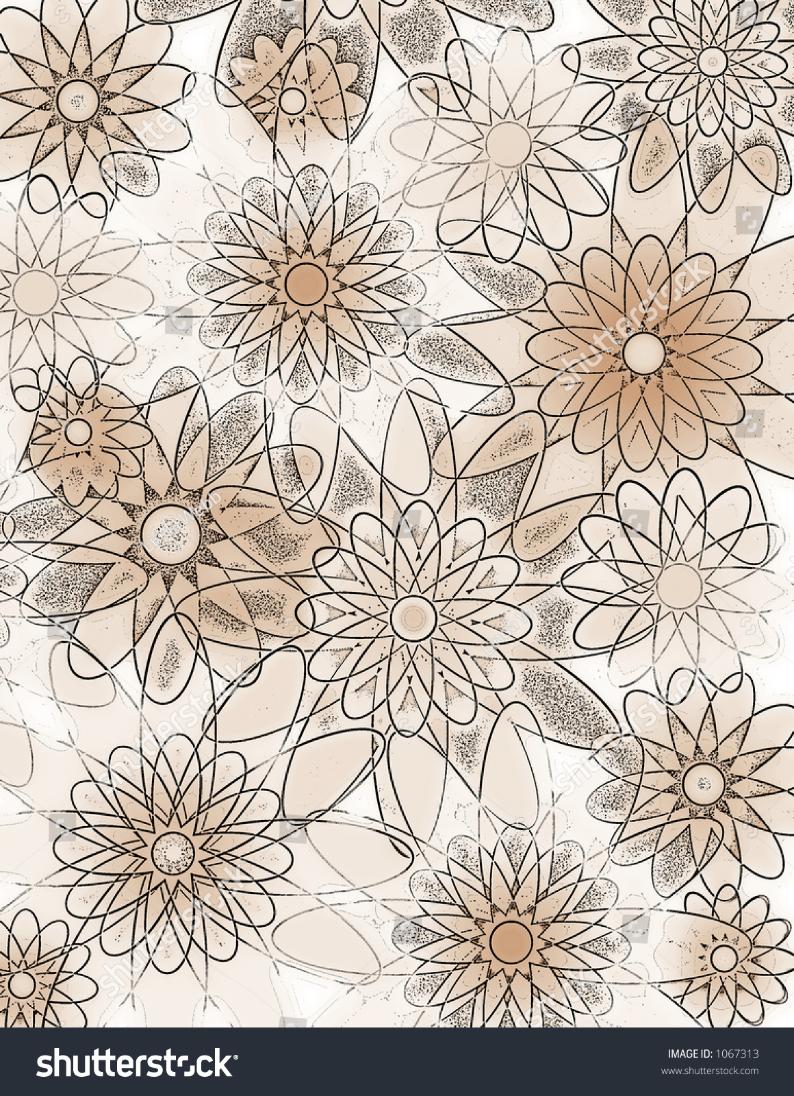 Neutral Flower Background Stock Illustration 1067313 - Shutterstock