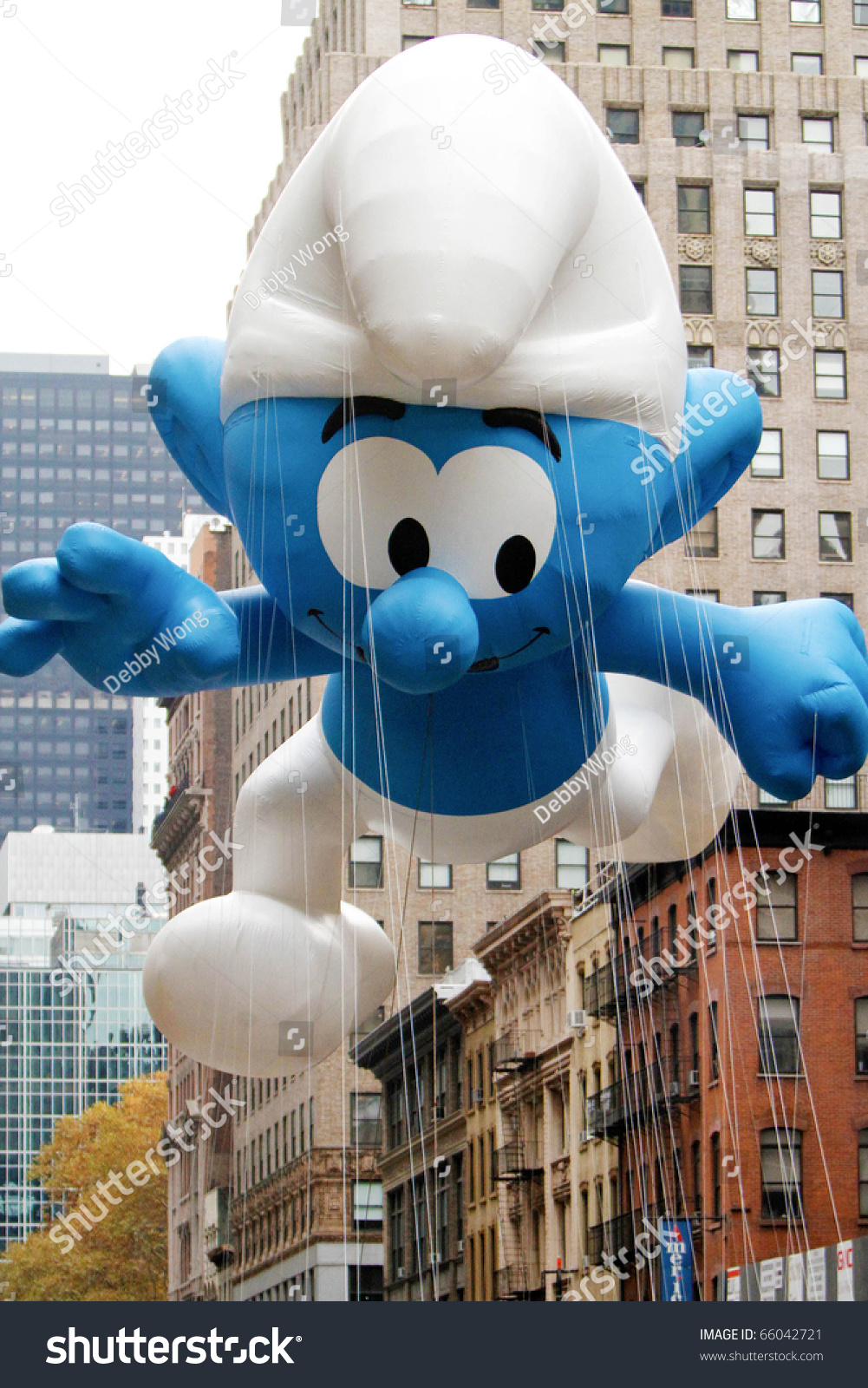 New York - November 25: The Smurf Float Appears In The 84th Macy's 