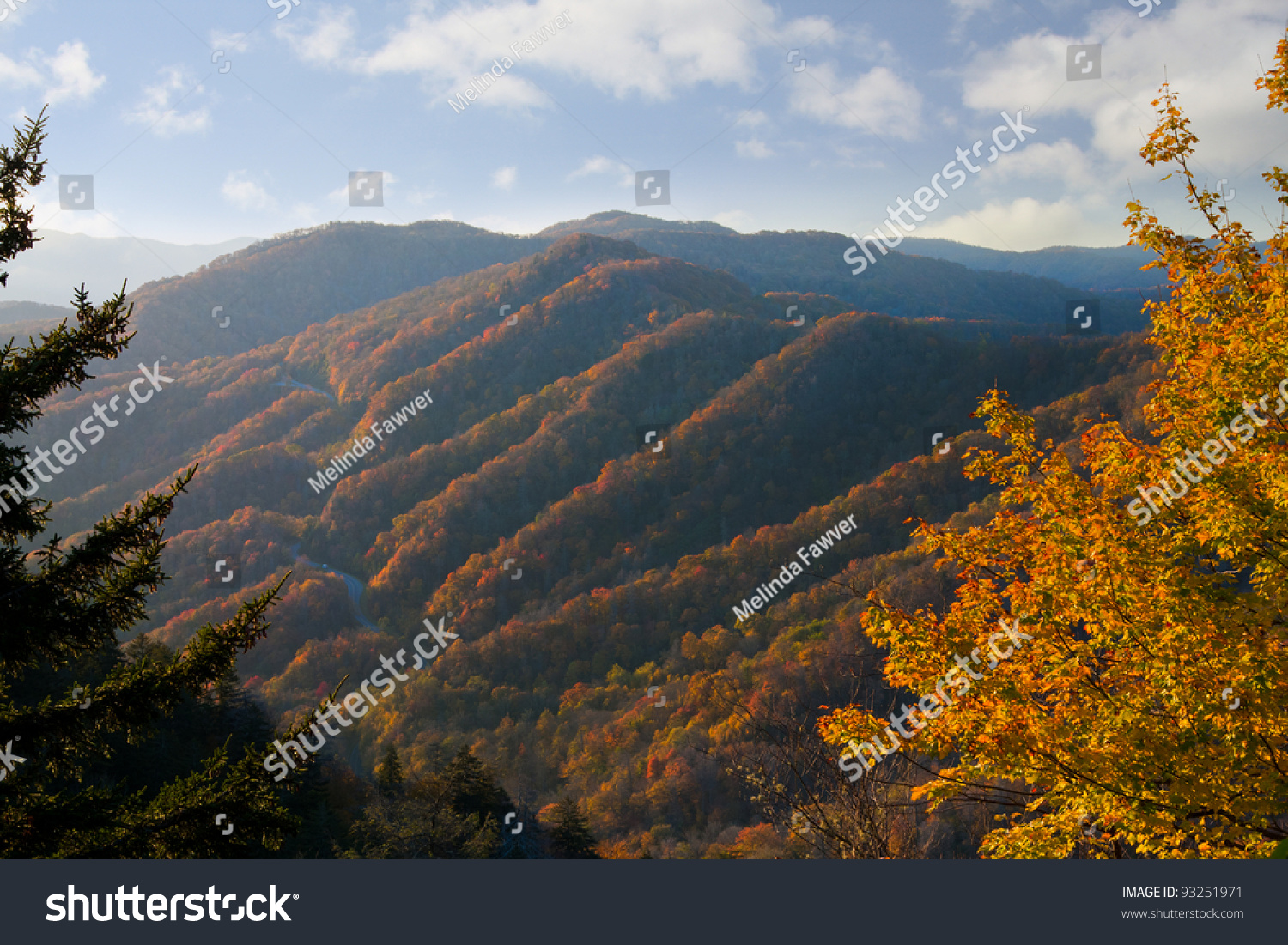 Newfound Gap Great Smoky Mountains National Park Stock Photo 93251971