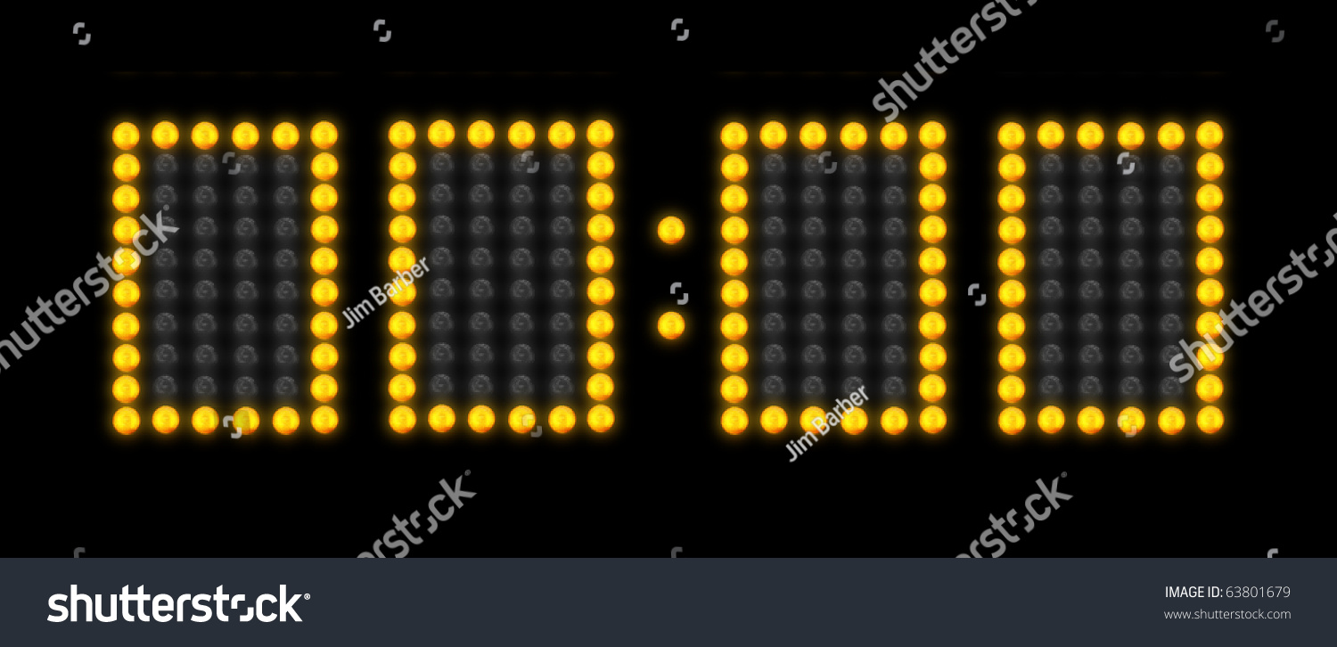 No Time Left On Scoreboard Clock Stock Photo 63801679 - Shutterstock