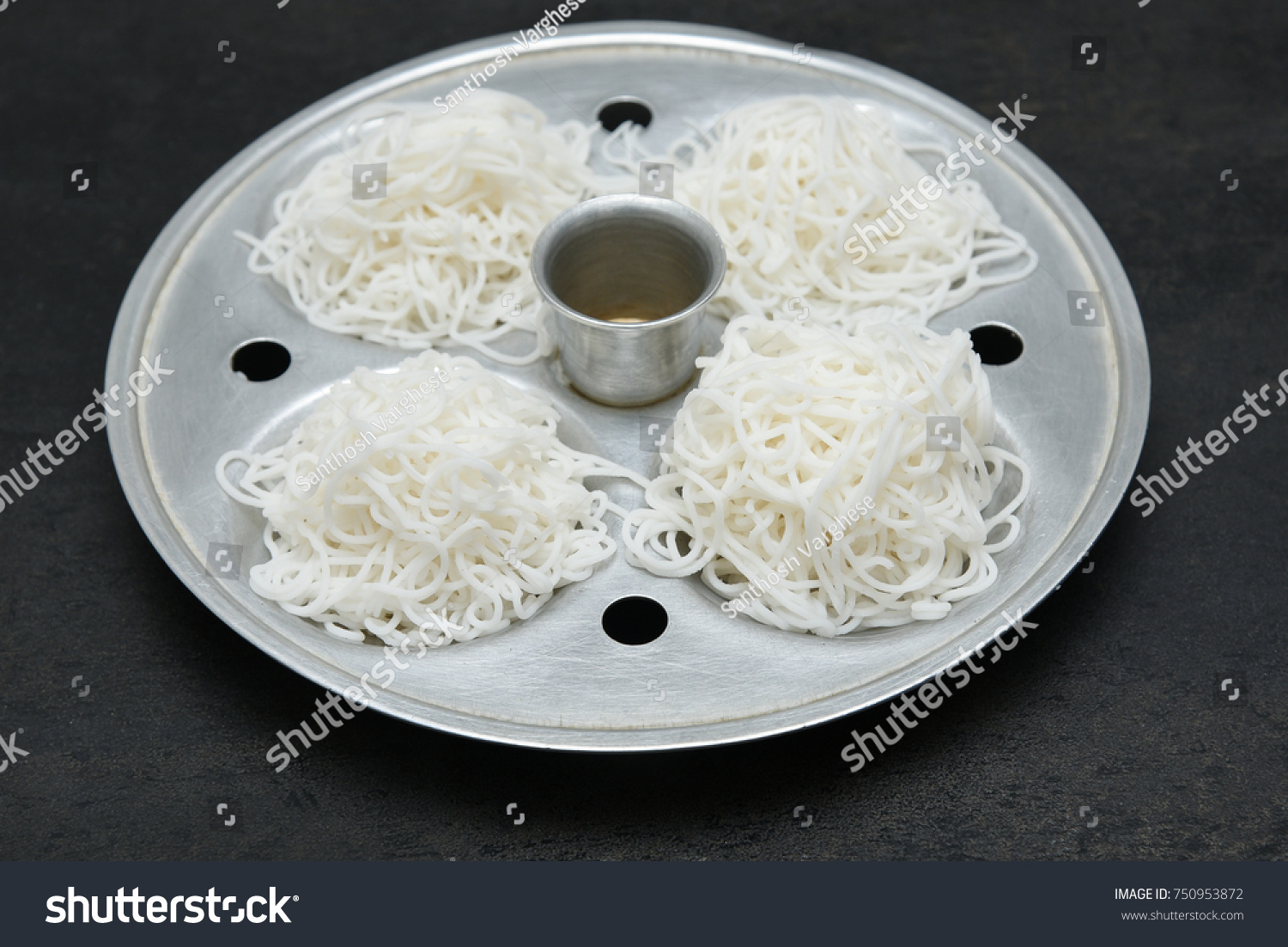 Noolappam Idiyappam Rice Noodles Popular Traditional Stock Photo