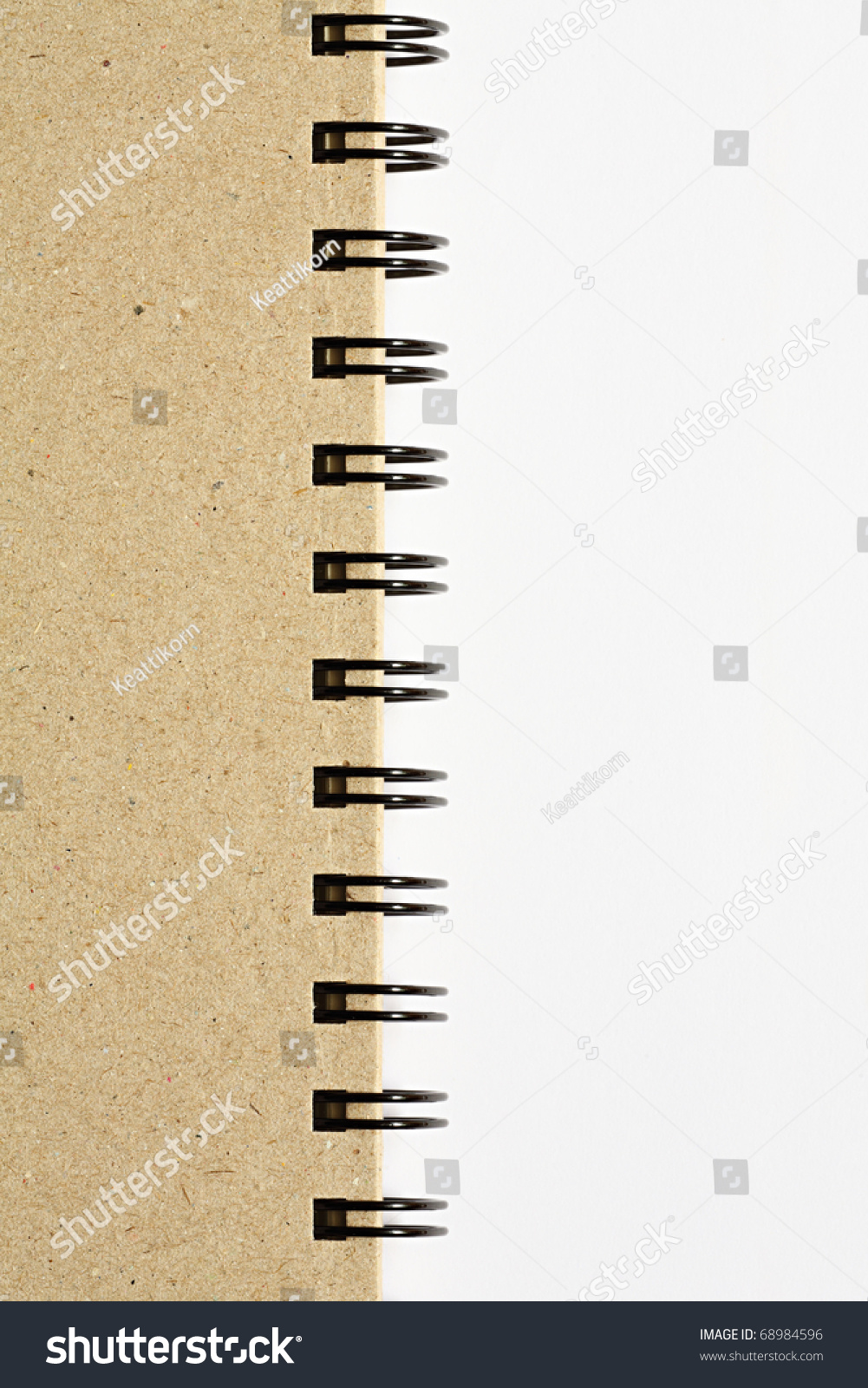 Notepad Spiral Cover Up Notepad Spiral Cover Up Stock Photo 68984596