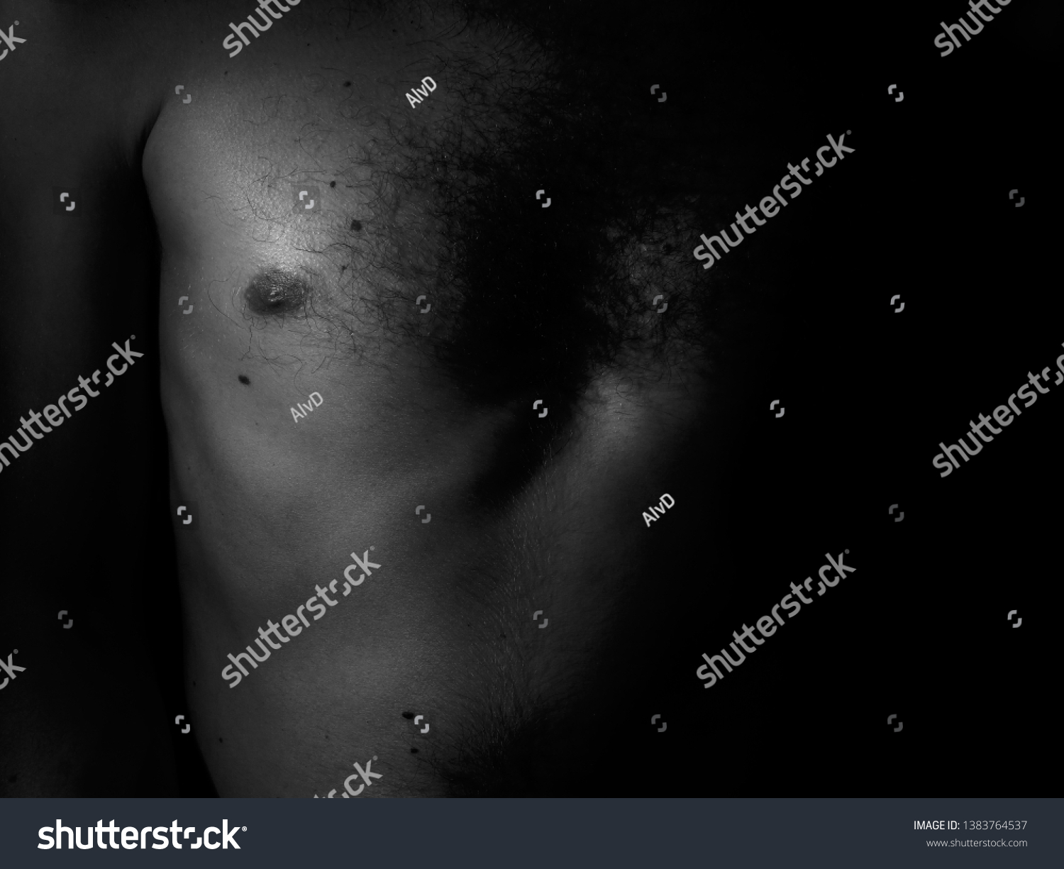 Nude Male Torso Black White库存照片1383764537 Shutterstock