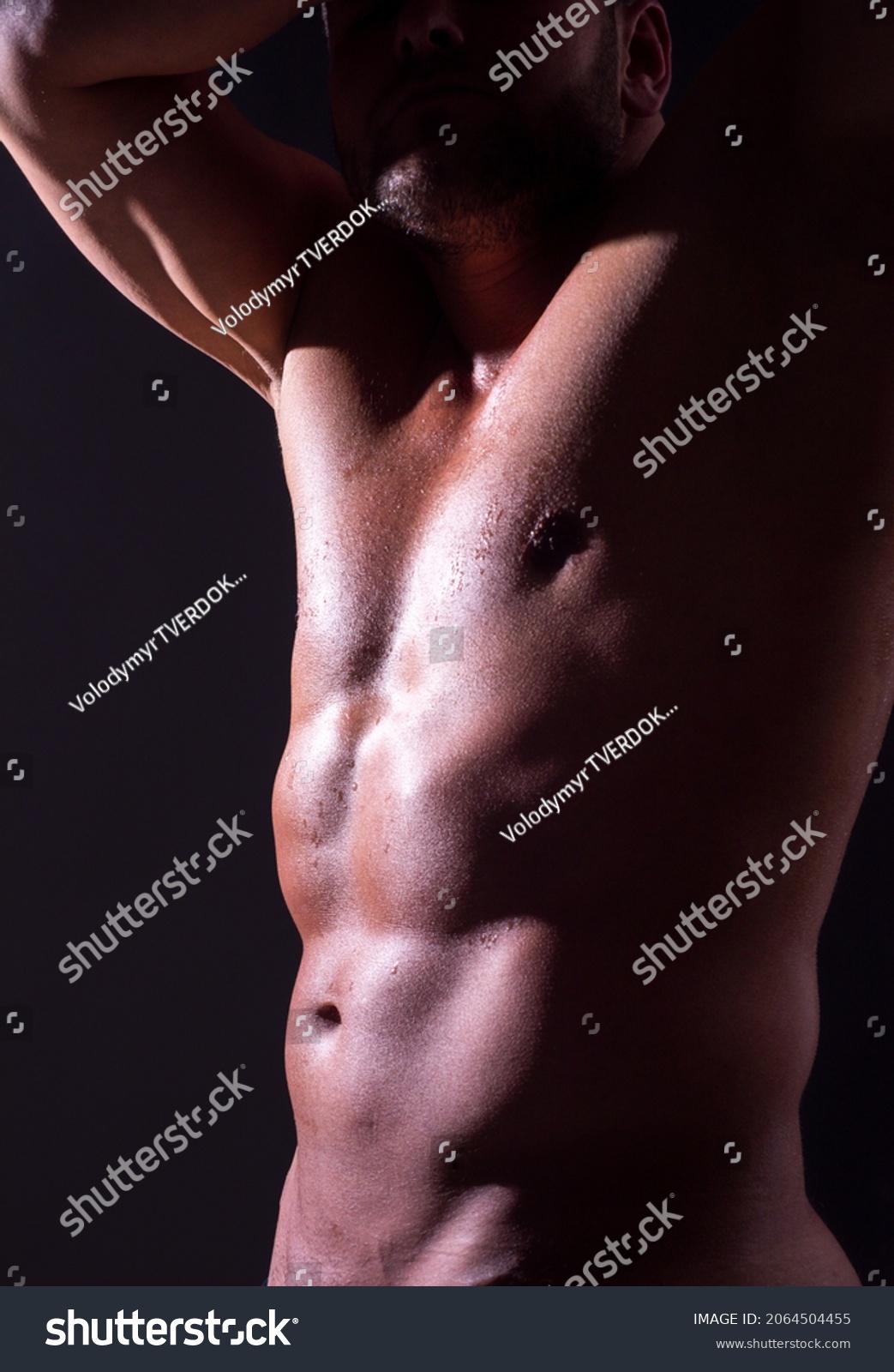 Nude Man Torso Cropped Body Sexy Stock Photo Shutterstock