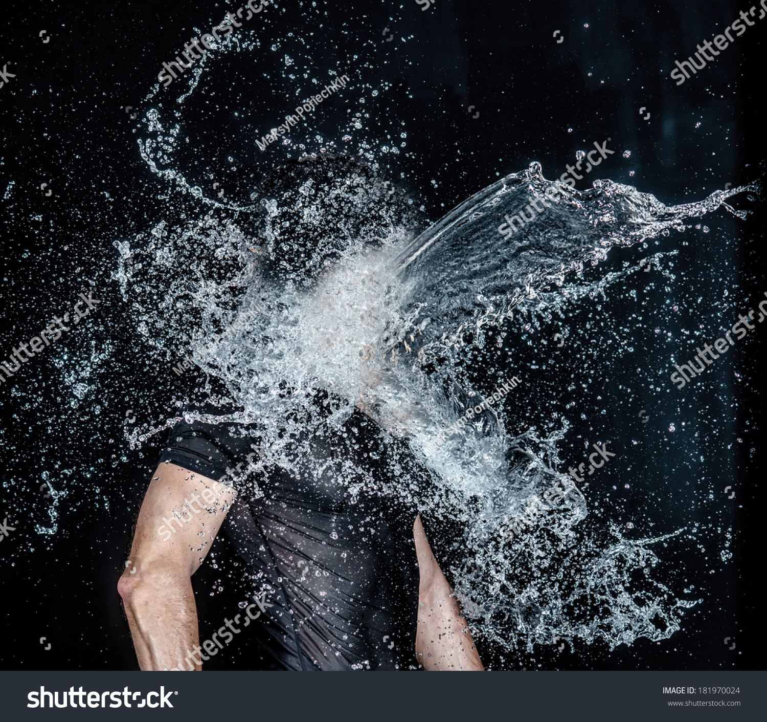 Nude Men Water Splash Liquid Nude Foto De Stock Shutterstock Hot Sex