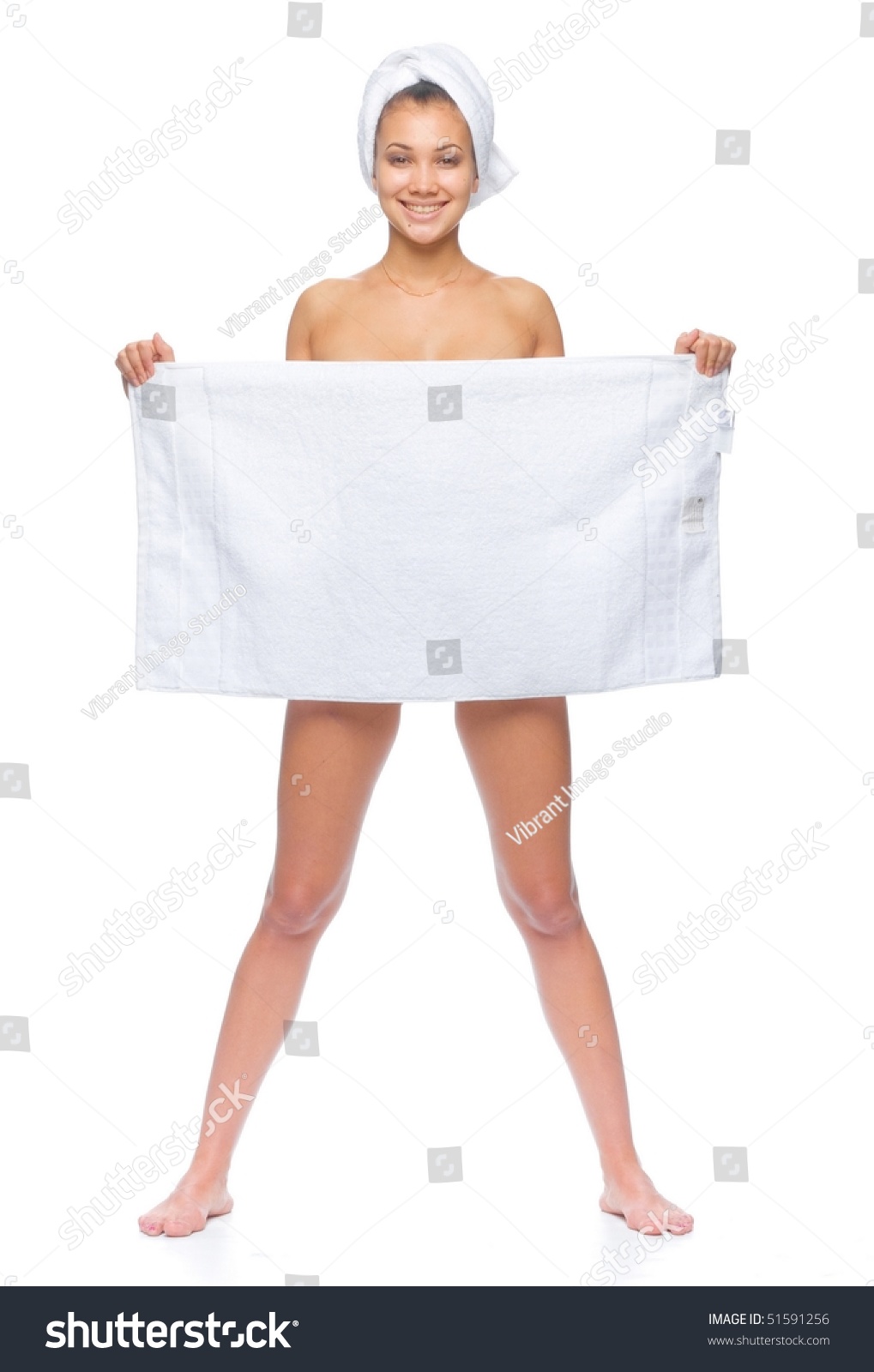 Nude Under Towel Stock Photo Shutterstock