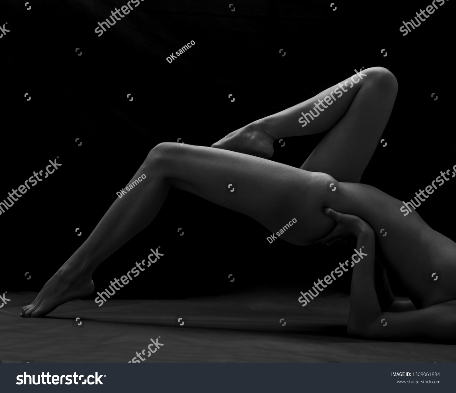 Nude Woman Sexy Artistic Black White