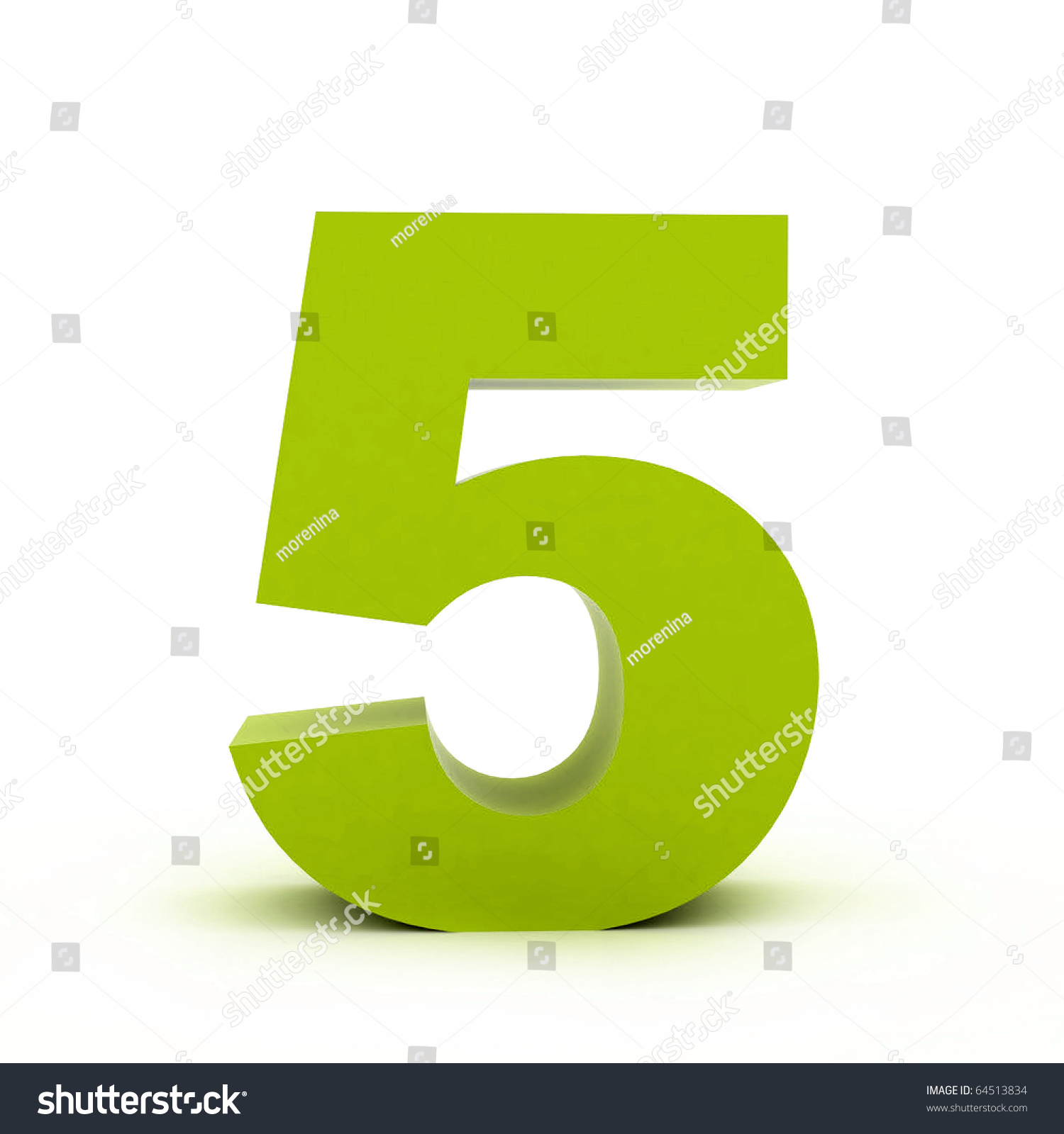 Number 5 Stock Photo 64513834 : Shutterstock