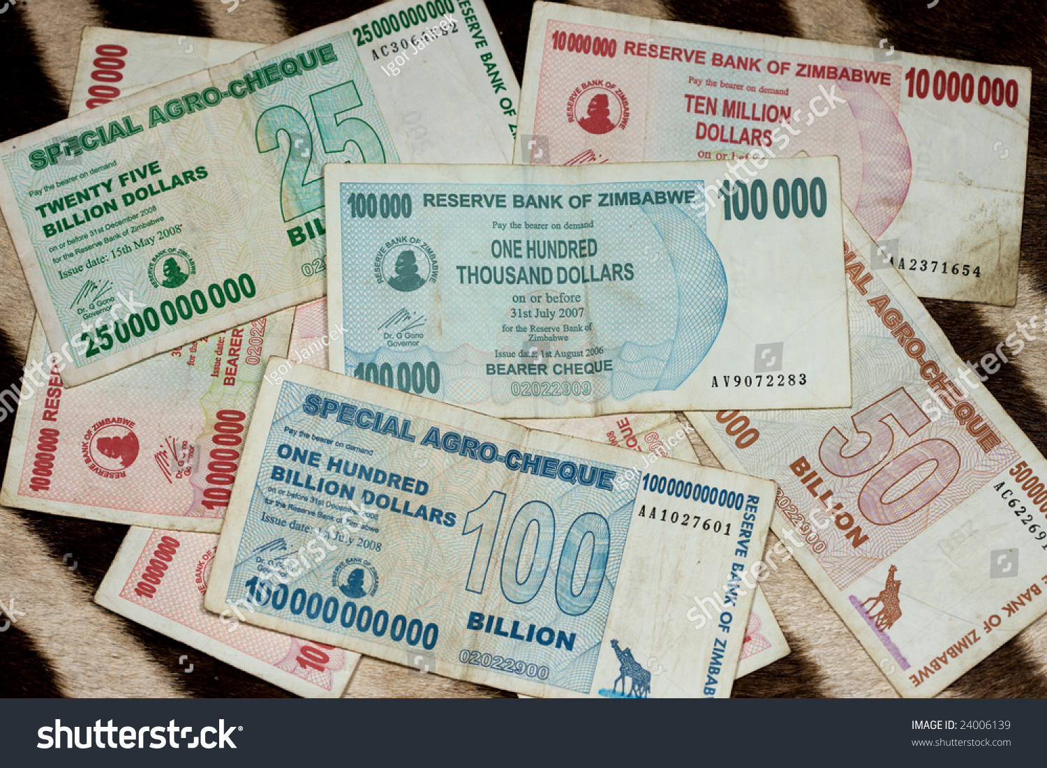 Official Currency Of Zimbabwe Stock Photo 24006139 : Shutterstock