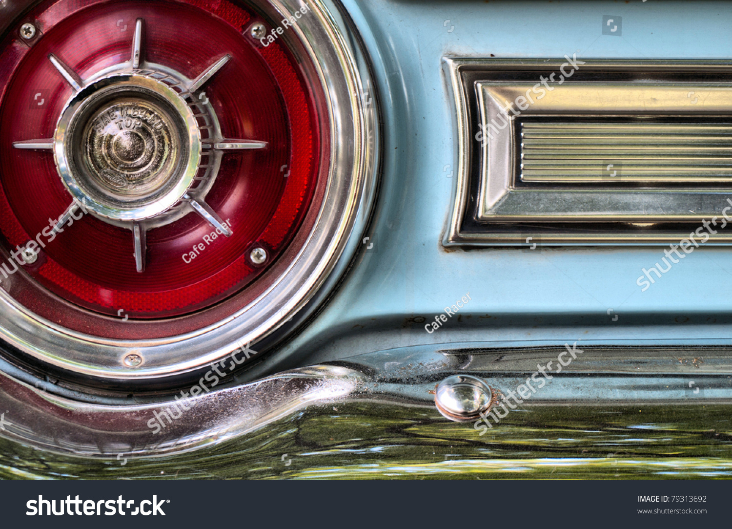 Old American Car, Tail Light Detail / Oldtimer/ Classic Vintage Car