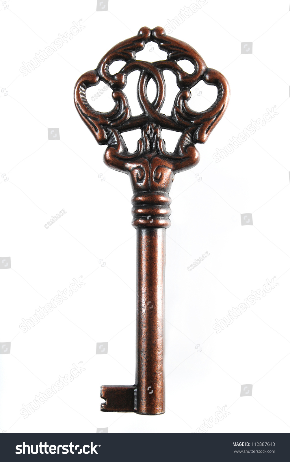 Old-Fashioned Key Stock Photo 112887640 : Shutterstock