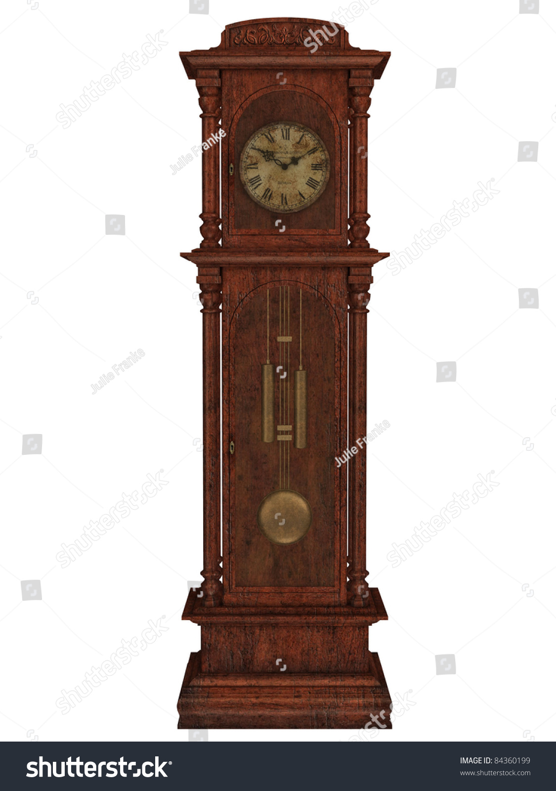 Old Grandfather Clock Stock Photo 84360199 : Shutterstock
