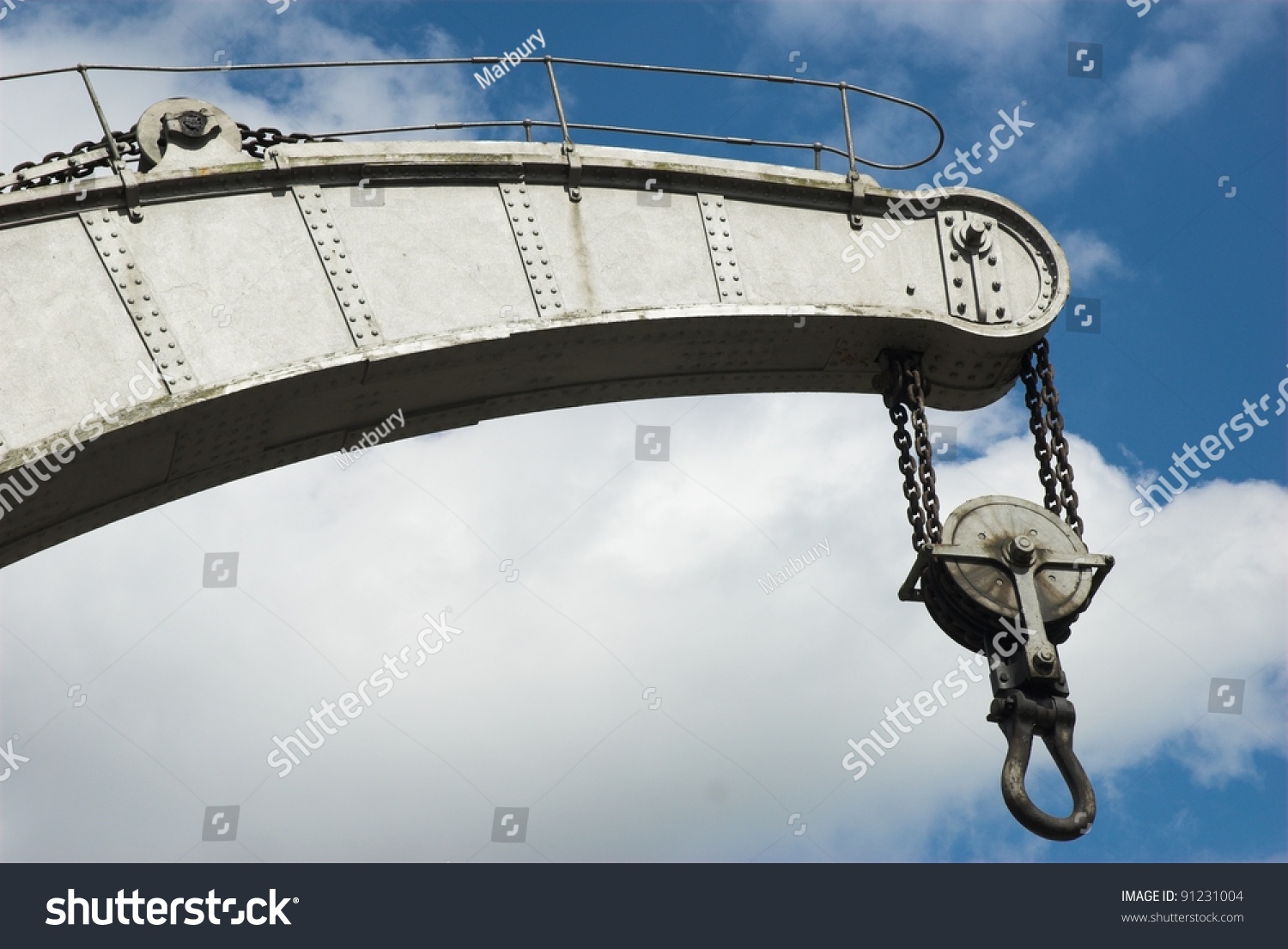 Old Industrial Iron Crane Old Industrial Iron Crane