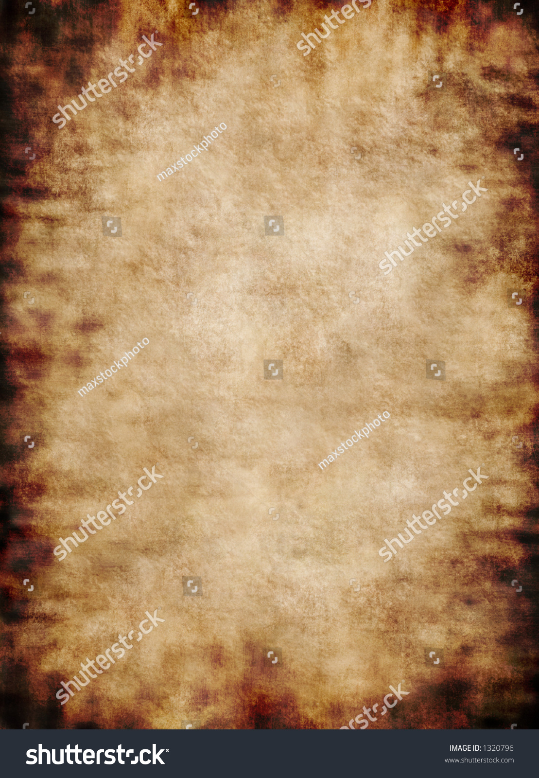 Old Rough Antique Rustic Grungy Vertical Parchment Paper Texture