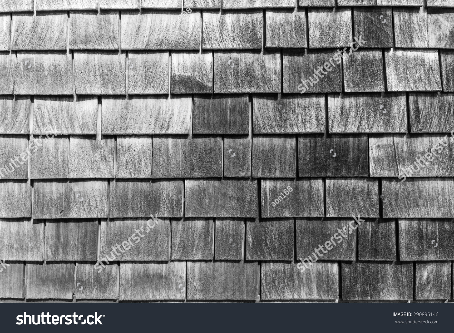 Old Wooden Weathered Cedar Shakes Roof Stock Photo 290895146 - Shutterstock